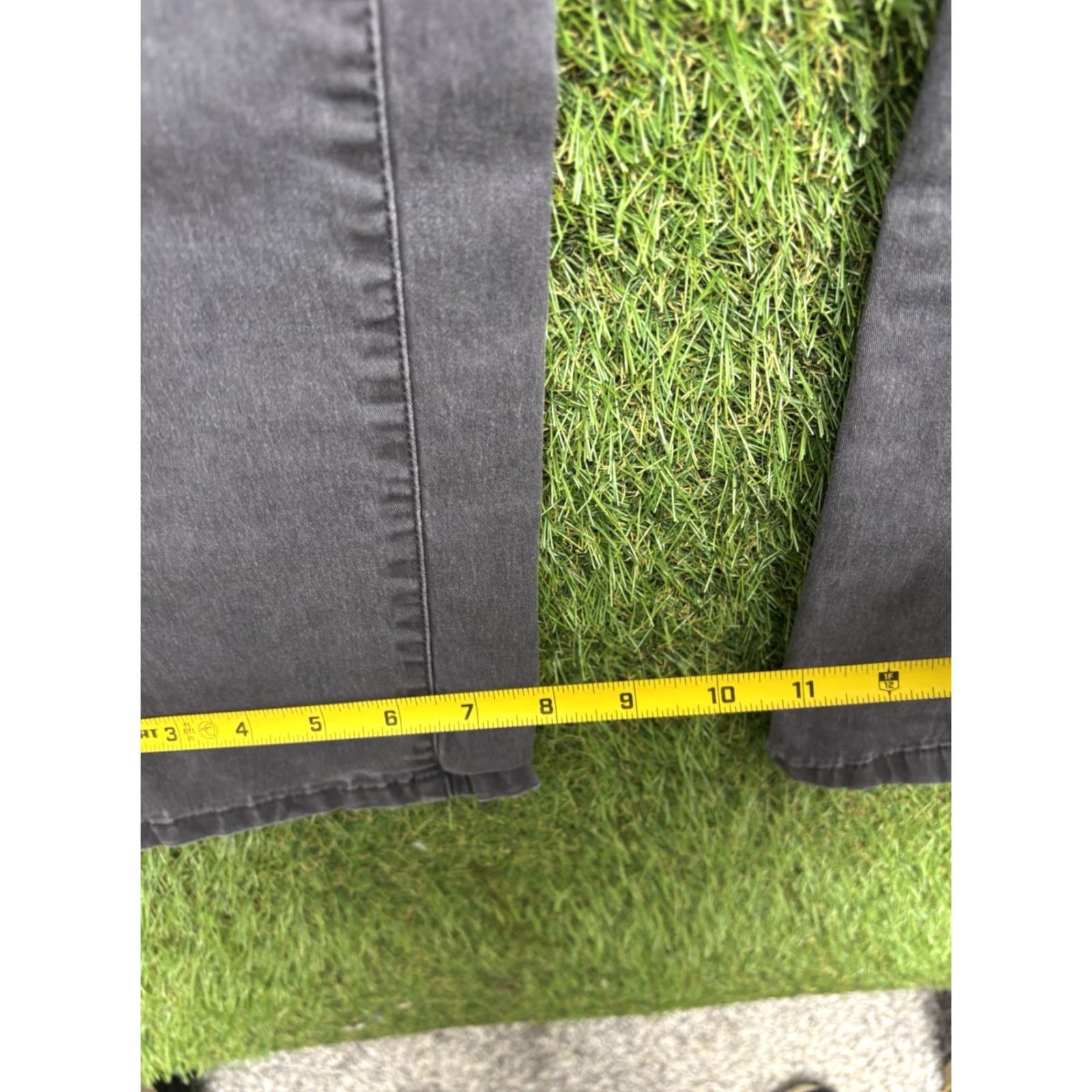 Vintage American Tall Pants Mens 34x36 Chino Tapered Fit Grey Performance Stretch Casual Size US 34 / EU 50 - 5 Thumbnail