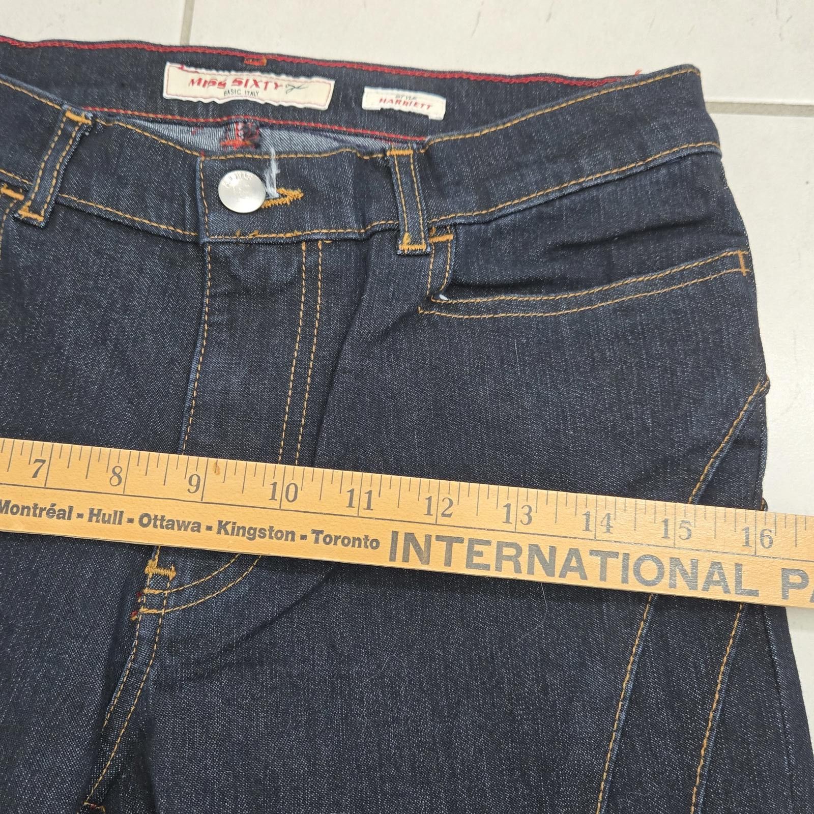 Miss Sixty Vintage Miss Sixty Jeans Harriett Flared Dark Wash Denim New Size 28" / US 6 / IT 42 - 7 Thumbnail