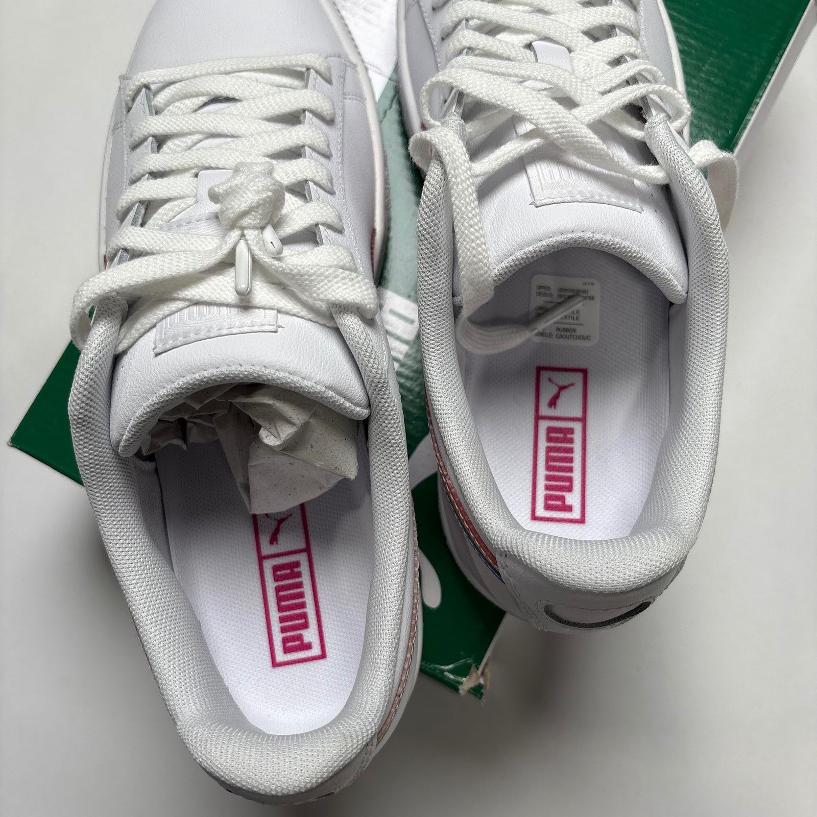 Puma Puma Clyde Glitch Rainbow Striped Leather Sneakers Size 8.5 Size US 8.5 / IT 38.5 - 5 Thumbnail