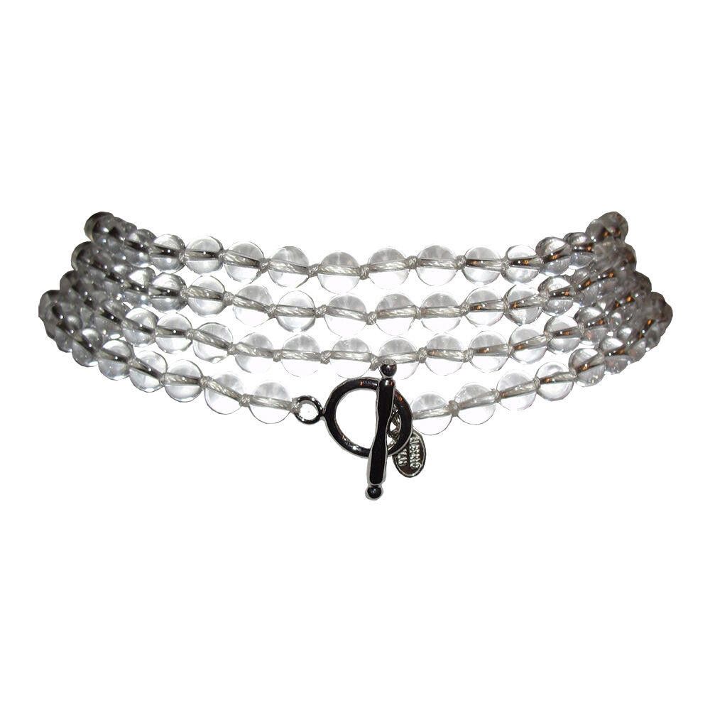 Designer Crystal Quartz Beaded Flapper Rope Necklace Alberto Juan Size ONE SIZE - 6 Thumbnail
