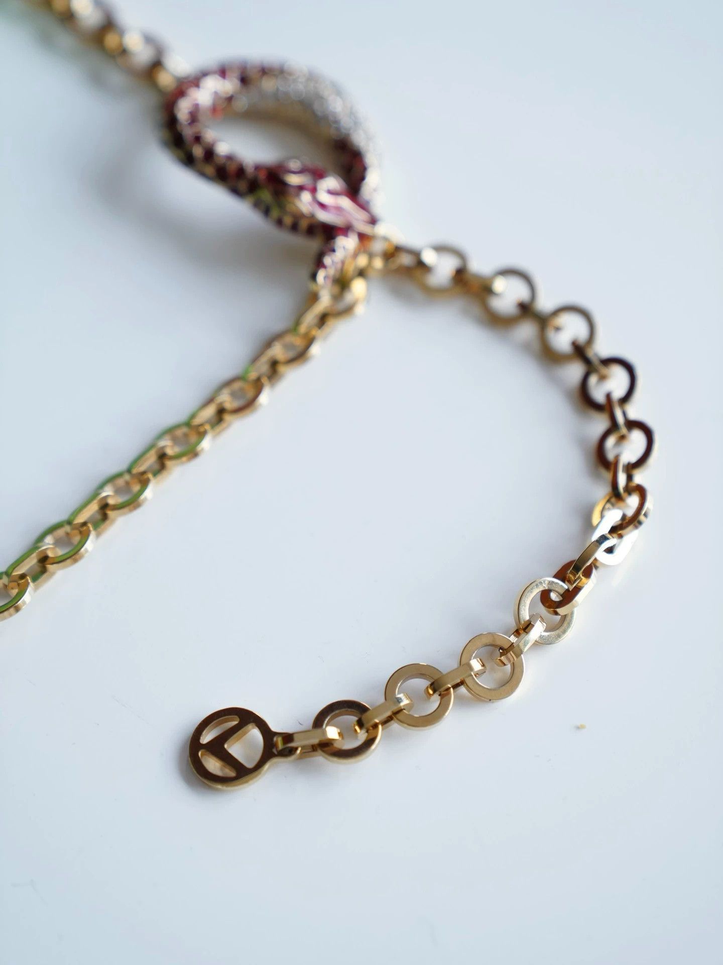 Valentino Valentino 2001 Lizard Enamel Snakehead Chain Clutch Size ONE SIZE - 7 Thumbnail