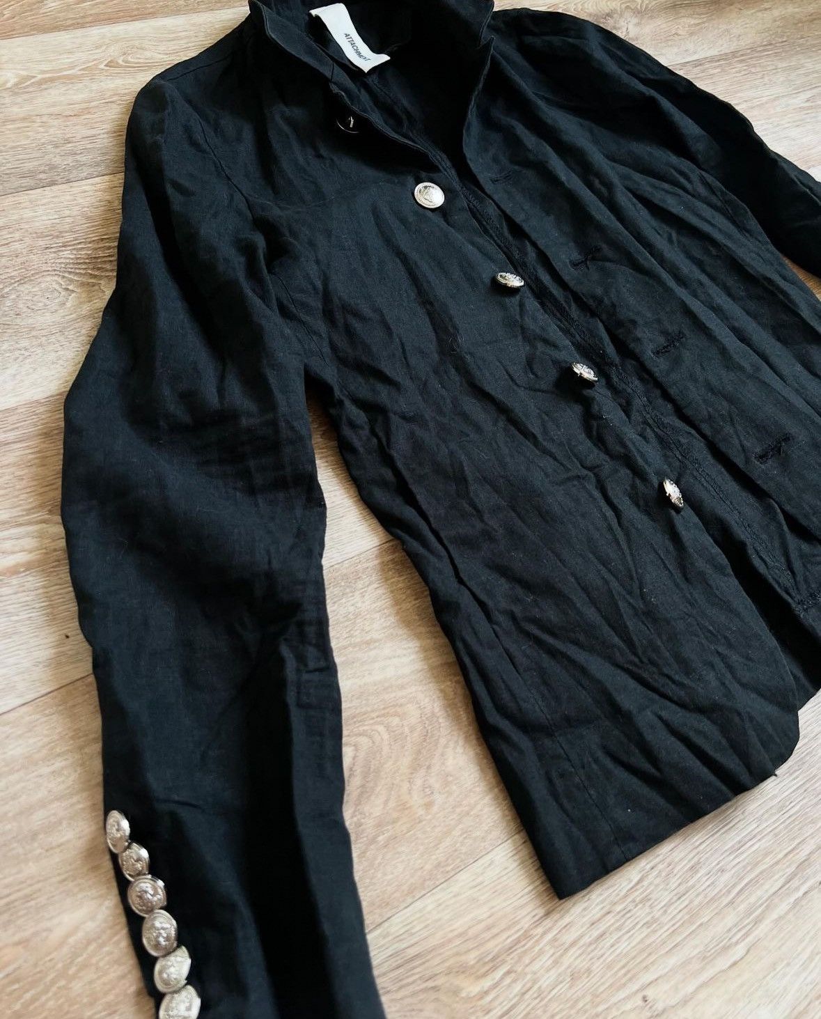 Kazuyuki Kumagai Attachment Linen Long Sleeve Overshirt Cardigan Jacket Shirt Blazer S Size US XS / EU 42 / 0 - 3 Thumbnail