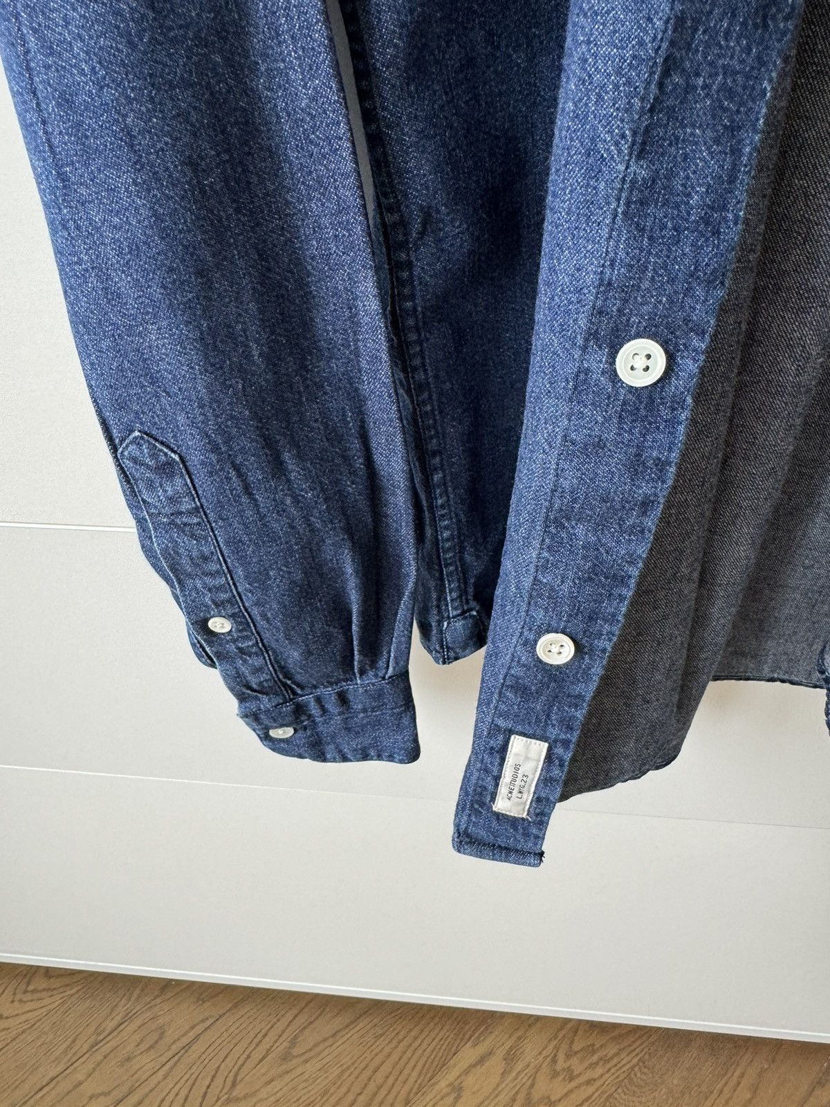 Acne Studios [46] Isherwood Twill Denim Shirt in Indigo (AW15) Size US S / EU 44-46 / 1 - 6 Thumbnail