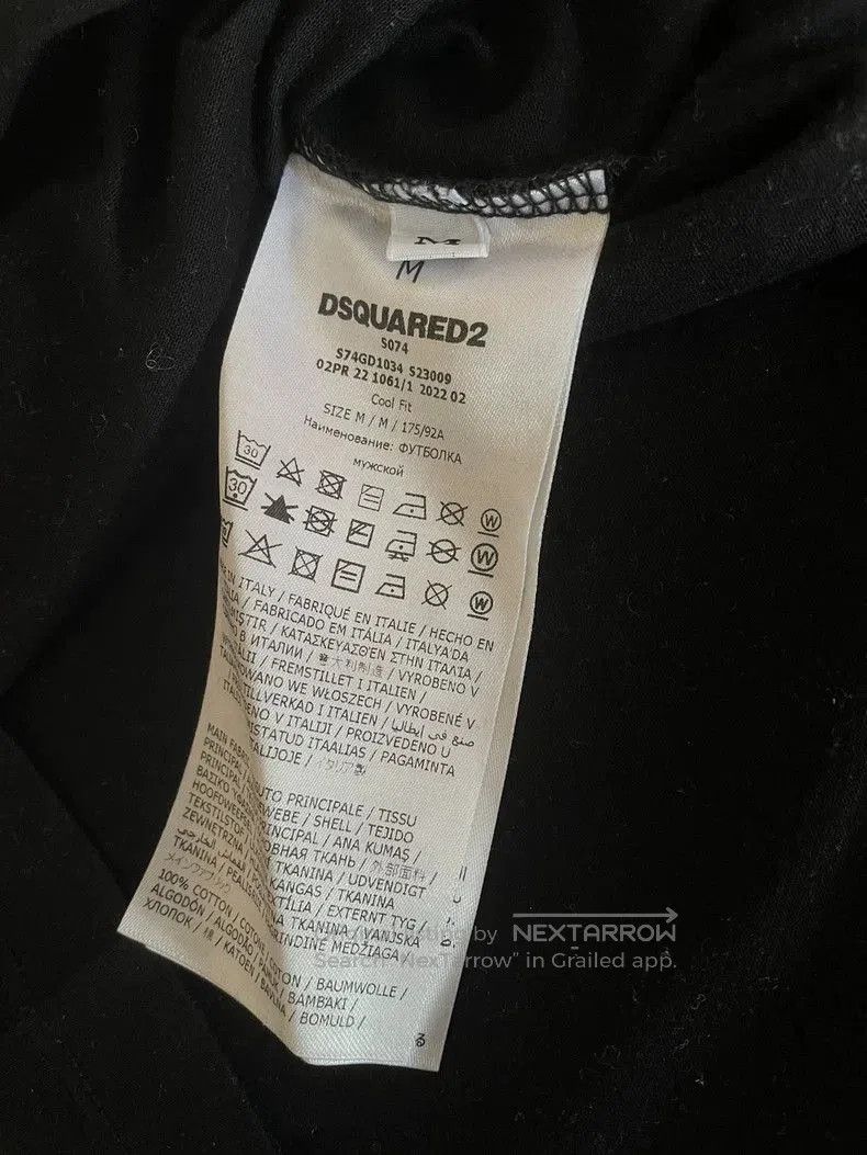 Dsquared2 DSQUARED2 Short Sleeve Graphic T. Size US M / EU 48-50 / 2 - 4 Thumbnail