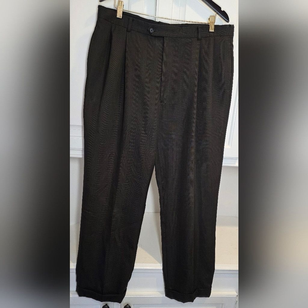 Austin Reed Vintage Austin Reed London Men’s Prom Brown Windowpane 2 Pie Size 44R - 3 Thumbnail