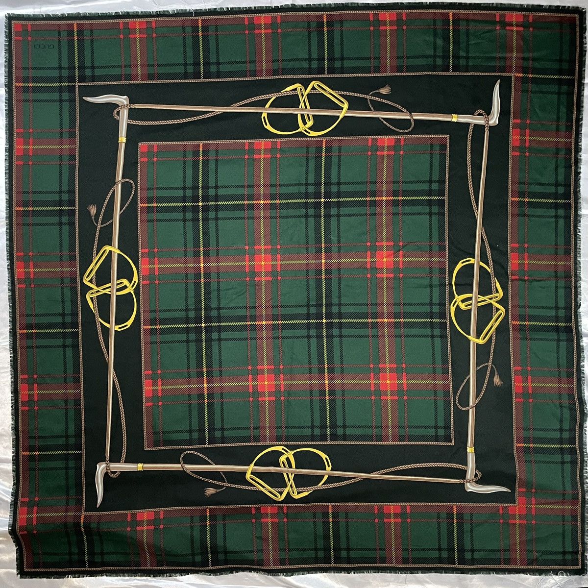 Gucci × Vintage Vintage Gucci wool Scarf Size ONE SIZE - 3 Thumbnail