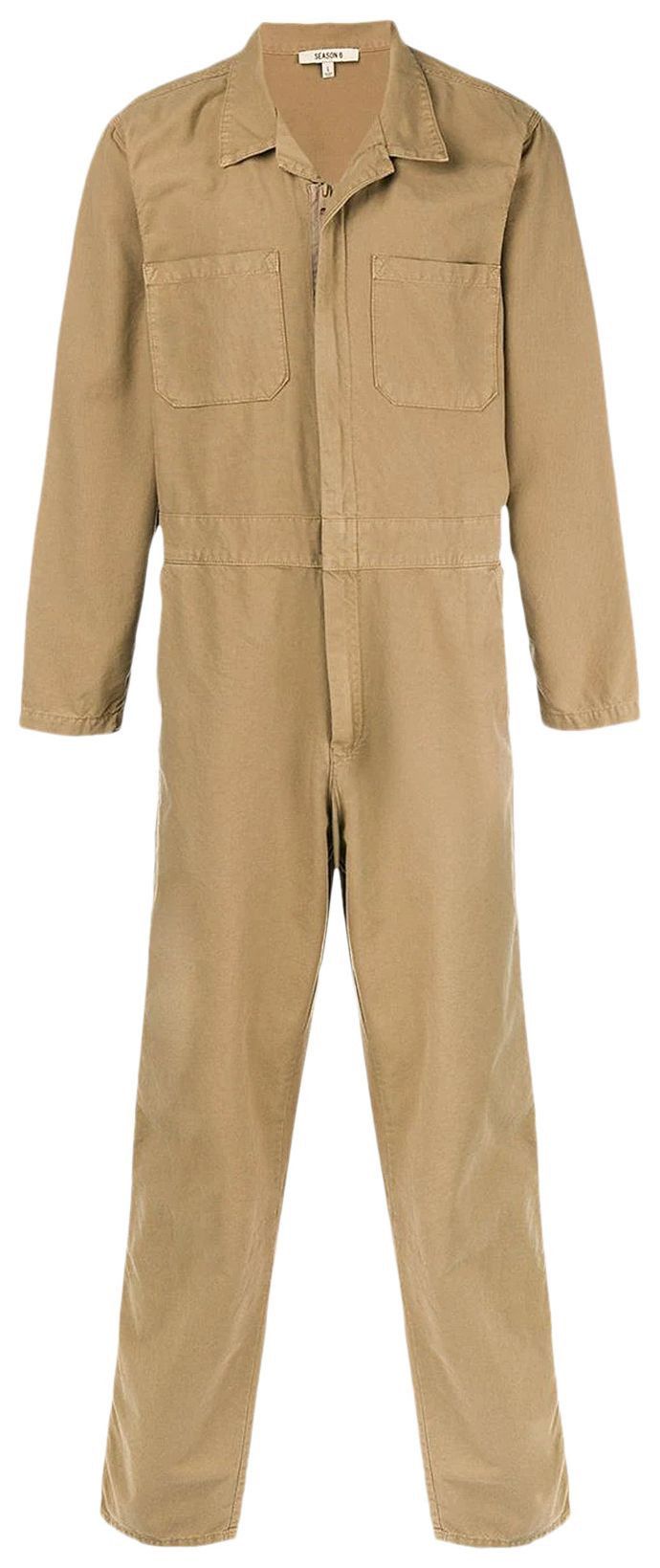 Kanye West Yeezy Season 6 Workwear Canvas Jumpsuit Shirt/Pants Brown Size US M / EU 48-50 / 2 - 4 Thumbnail
