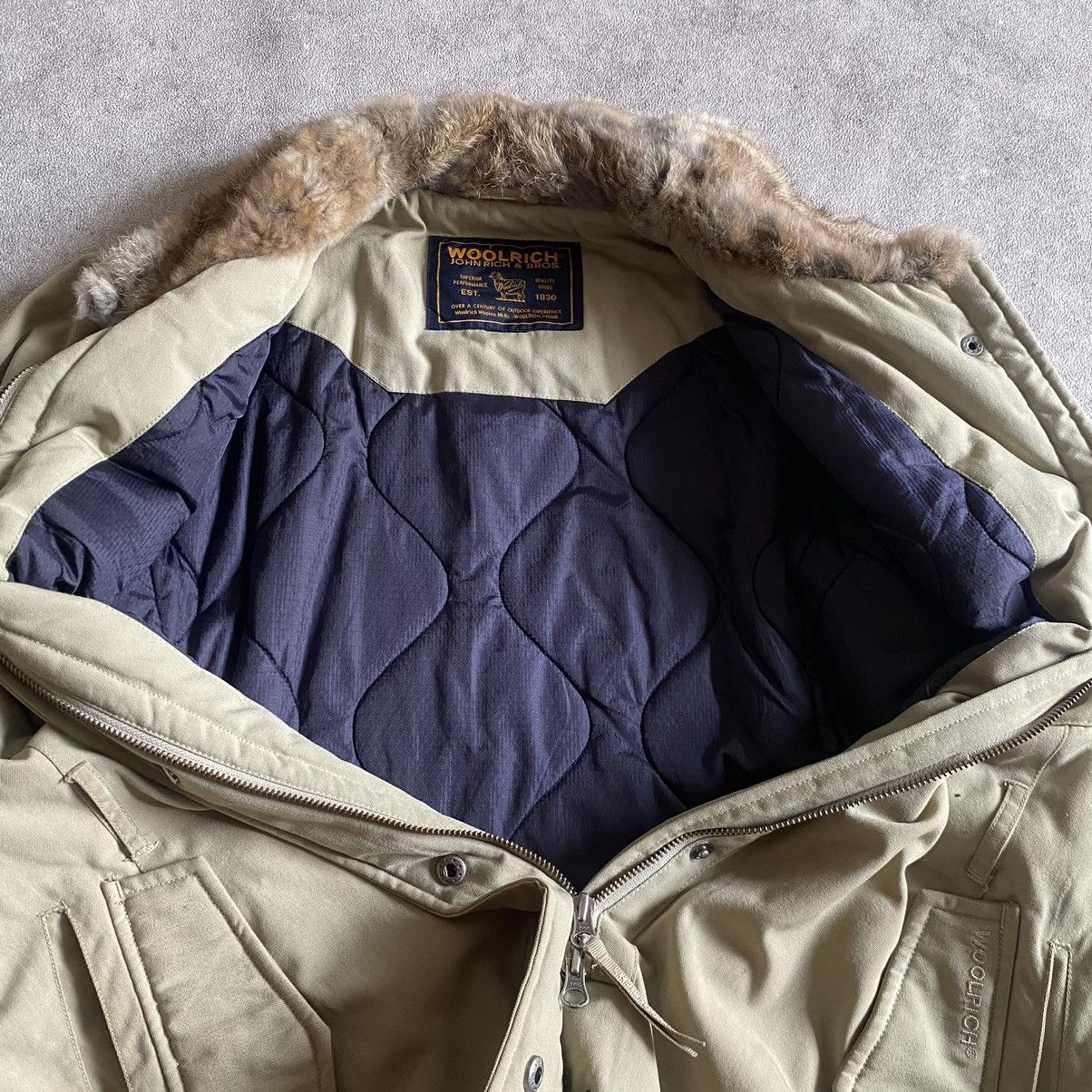 Woolrich Woolen Mills 2000s Woolrich Quilted Fur Collar Size US L / EU 52-54 / 3 - 5 Thumbnail
