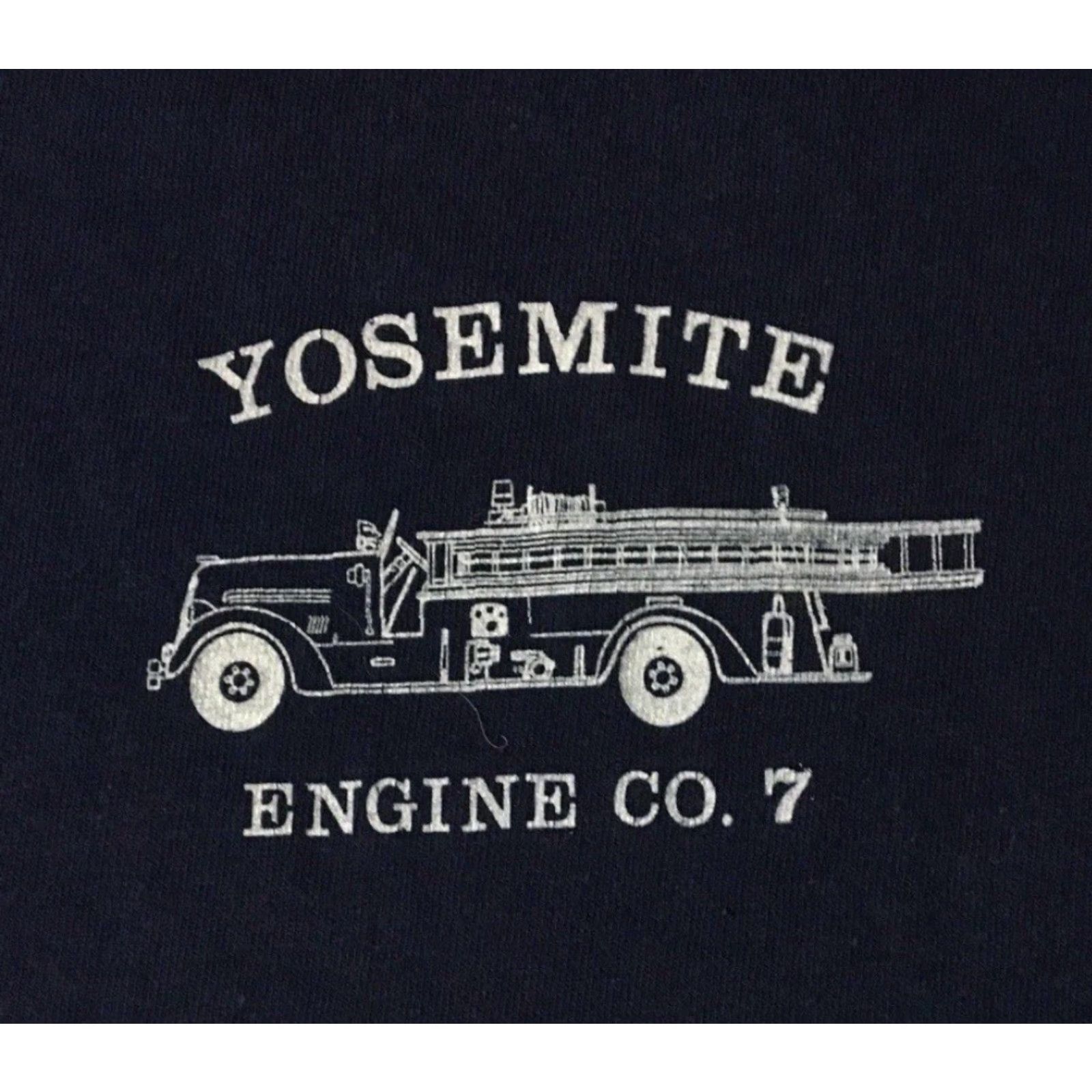 Vintage VINTAGE Yosemite National Park Fire Dept Faded Shirt XL Blue Single Stitch T-Shirt Men USA 90s Biker Military Fire Fighter Flames 90s Grunge Socks? Size US XL / EU 56 / 4 - 4 Thumbnail