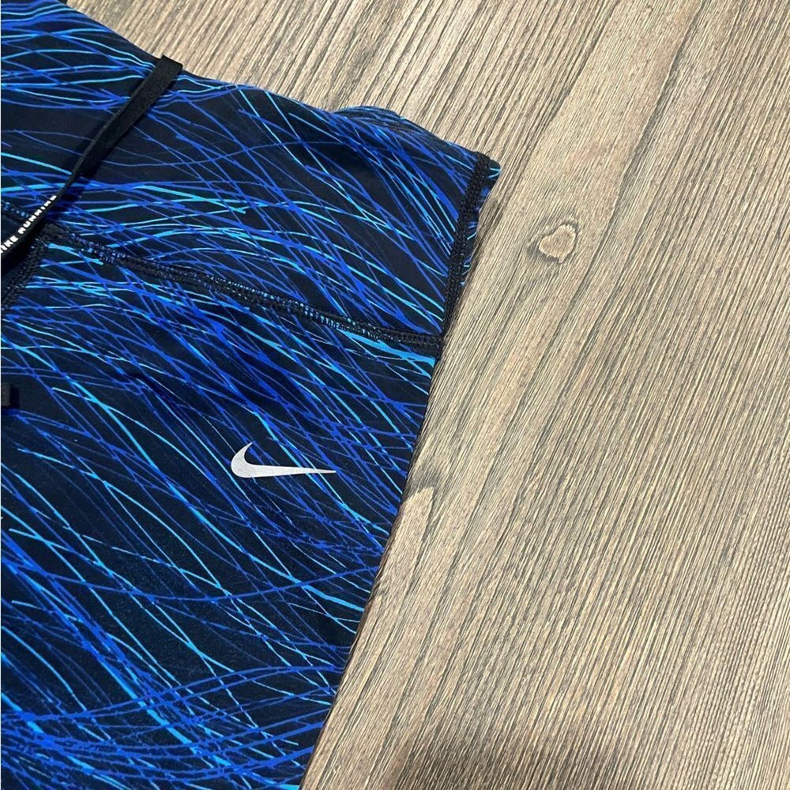 Nike Nike Power Epic Lux Cropped Leggings Blue Print Size XS Size 24" / US 00 / IT 34 - 2 Thumbnail