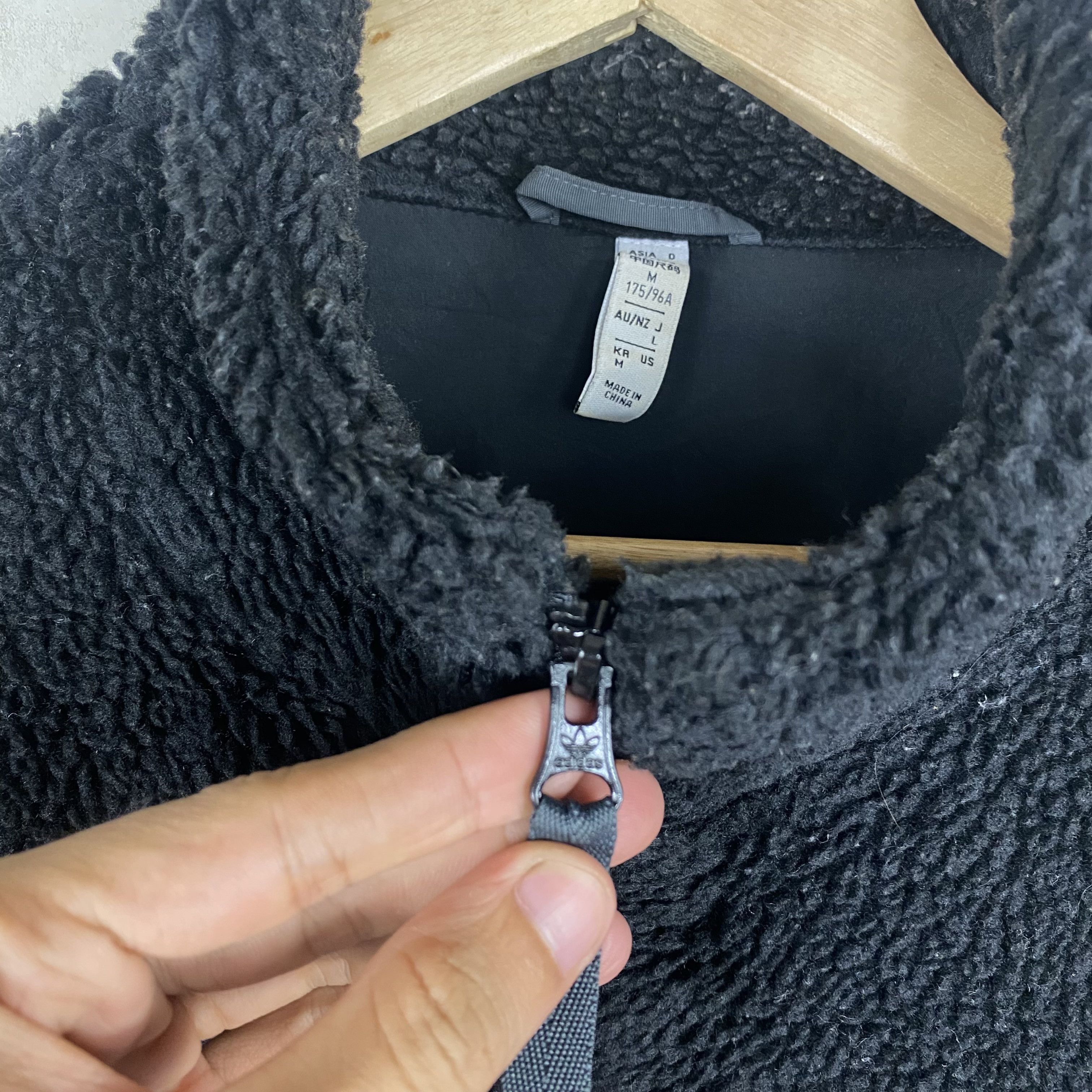 Adidas 💥BOA FLEECE ADIDAS DEEPILE ZIPPER JACKET Size US L / EU 52-54 / 3 - 7 Thumbnail