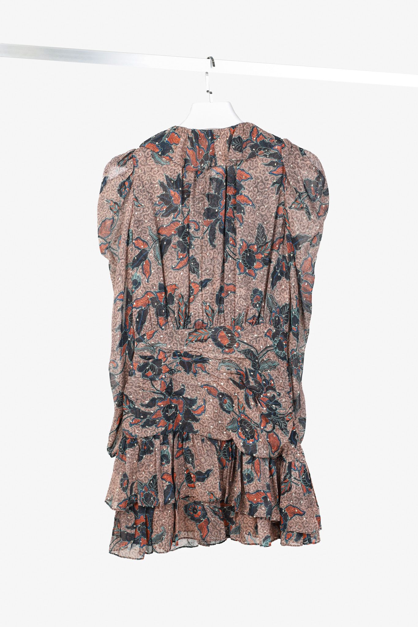 Ulla Johnson Ulla Johnson Cecily Fil Coupé Silk-Blend Chiffon Mini Dres Size S / US 4 / IT 40 - 2 Thumbnail