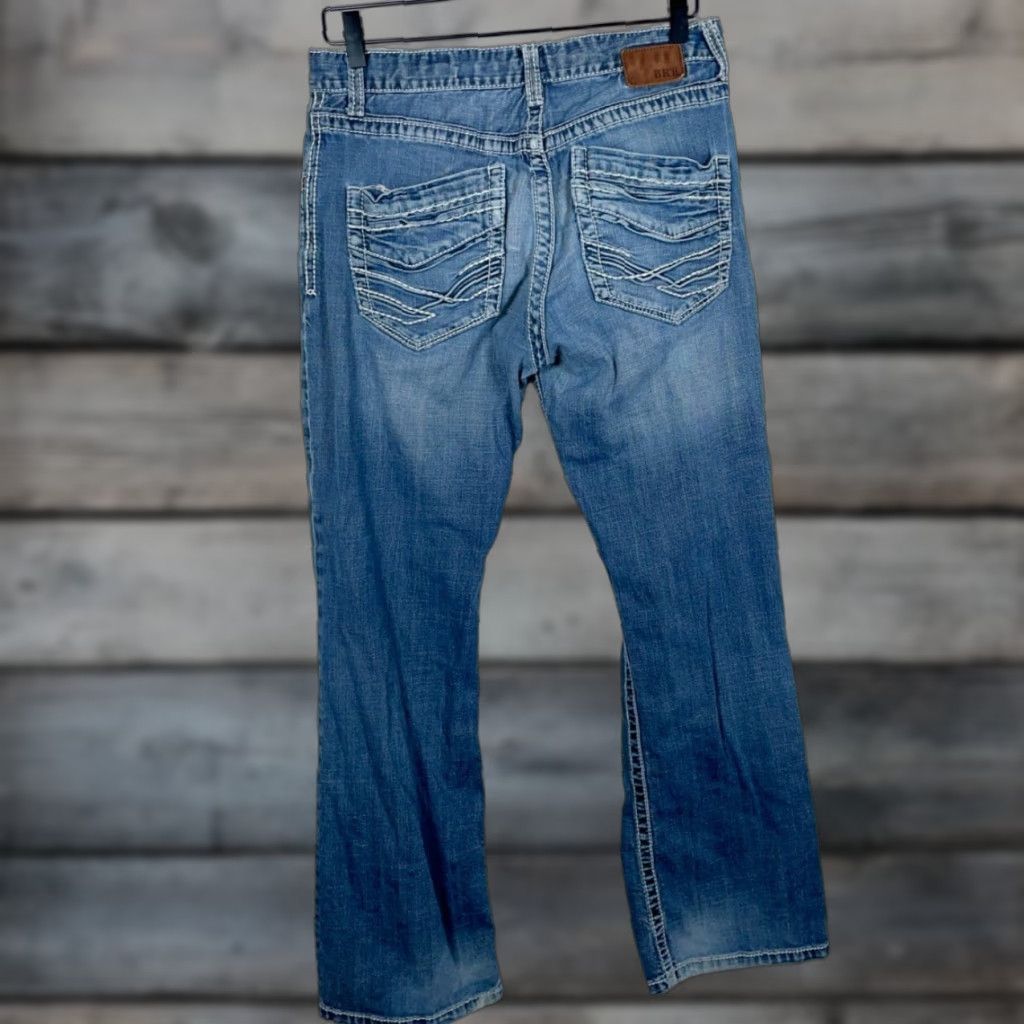 Vintage VINTAGE Buckle BKE Tyler Bootcut Jeans Men’s 30 x 30 Blue Denim Stretch Low Rise Grunge Retro Size US 30 / EU 46 - 1 Thumbnail
