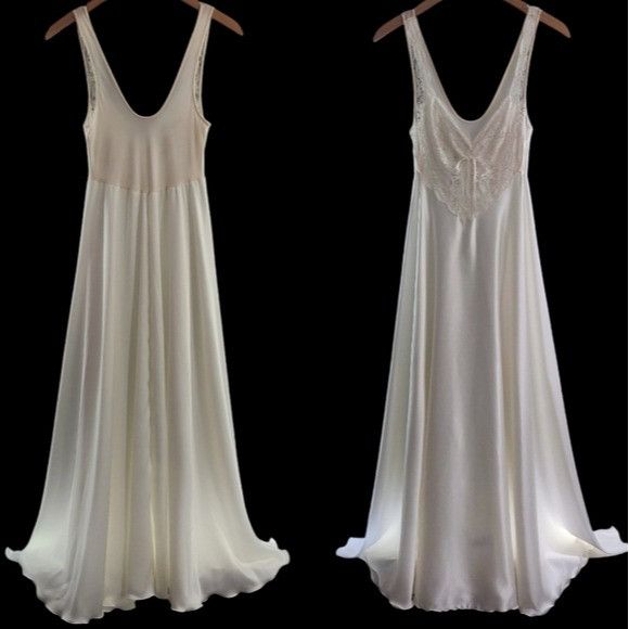 Vintage Rare Vintage 80s Olga Silver Label Nightgown Small Size S / US 4 / IT 40 - 1 Thumbnail