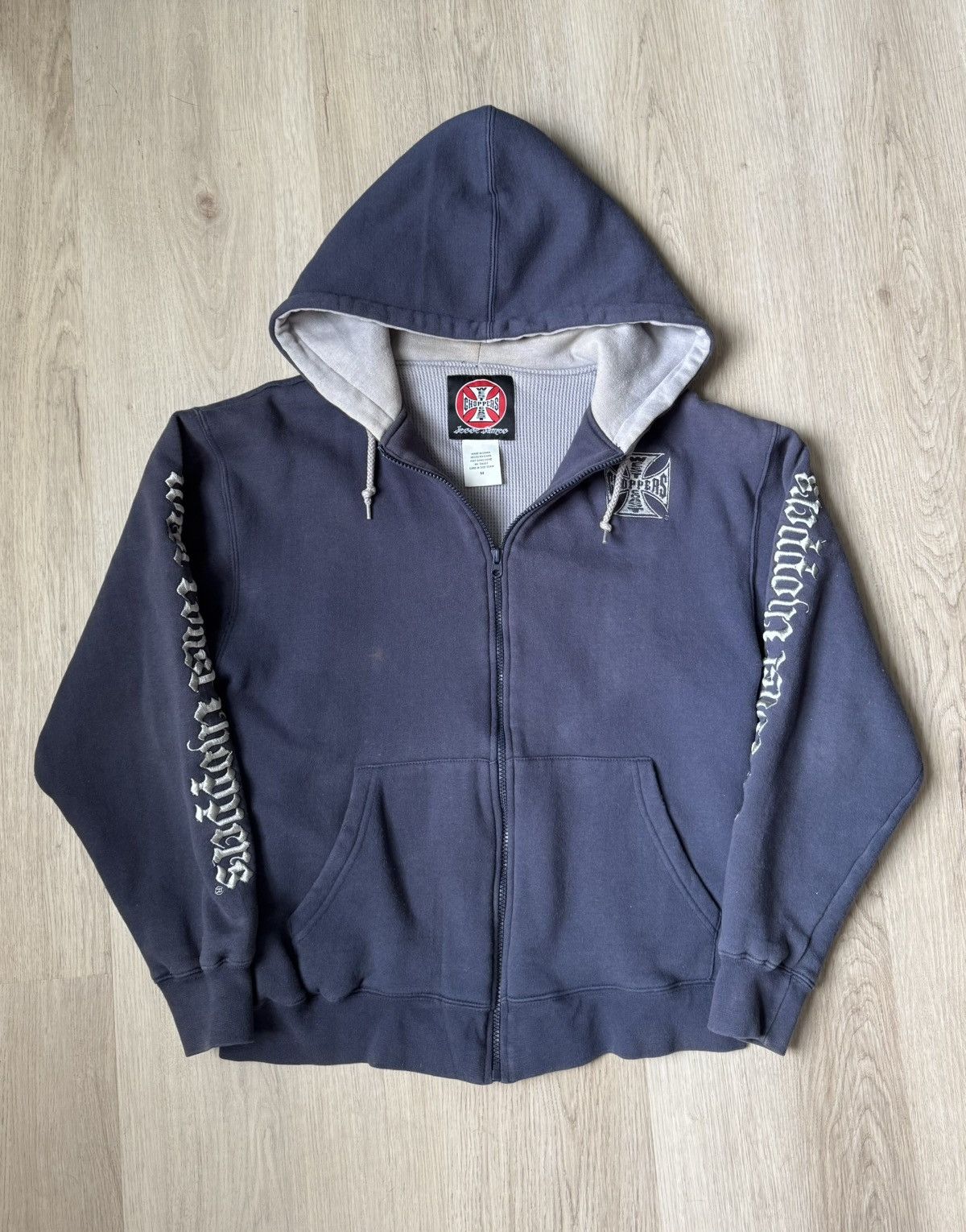 West Coast Choppers Vintage West Coast Choppers Zip Up Hoodie Rare GRAILED Wings Size US M / EU 48-50 / 2 - 1 Thumbnail