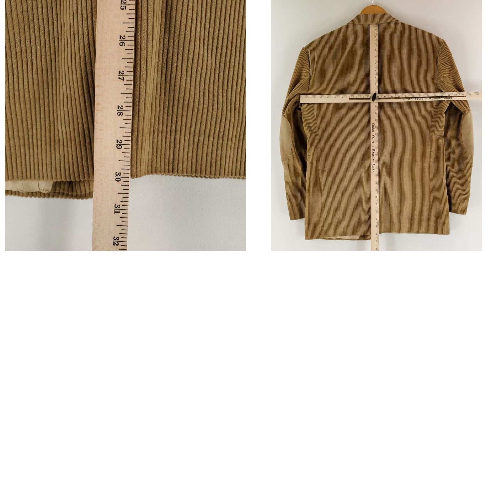 Lands' End Lands' End VTG Corduroy Blazer Jacket Sportscoat Suede Elbows Brown Mens L R 41 Brown Size 42R - 8 Thumbnail