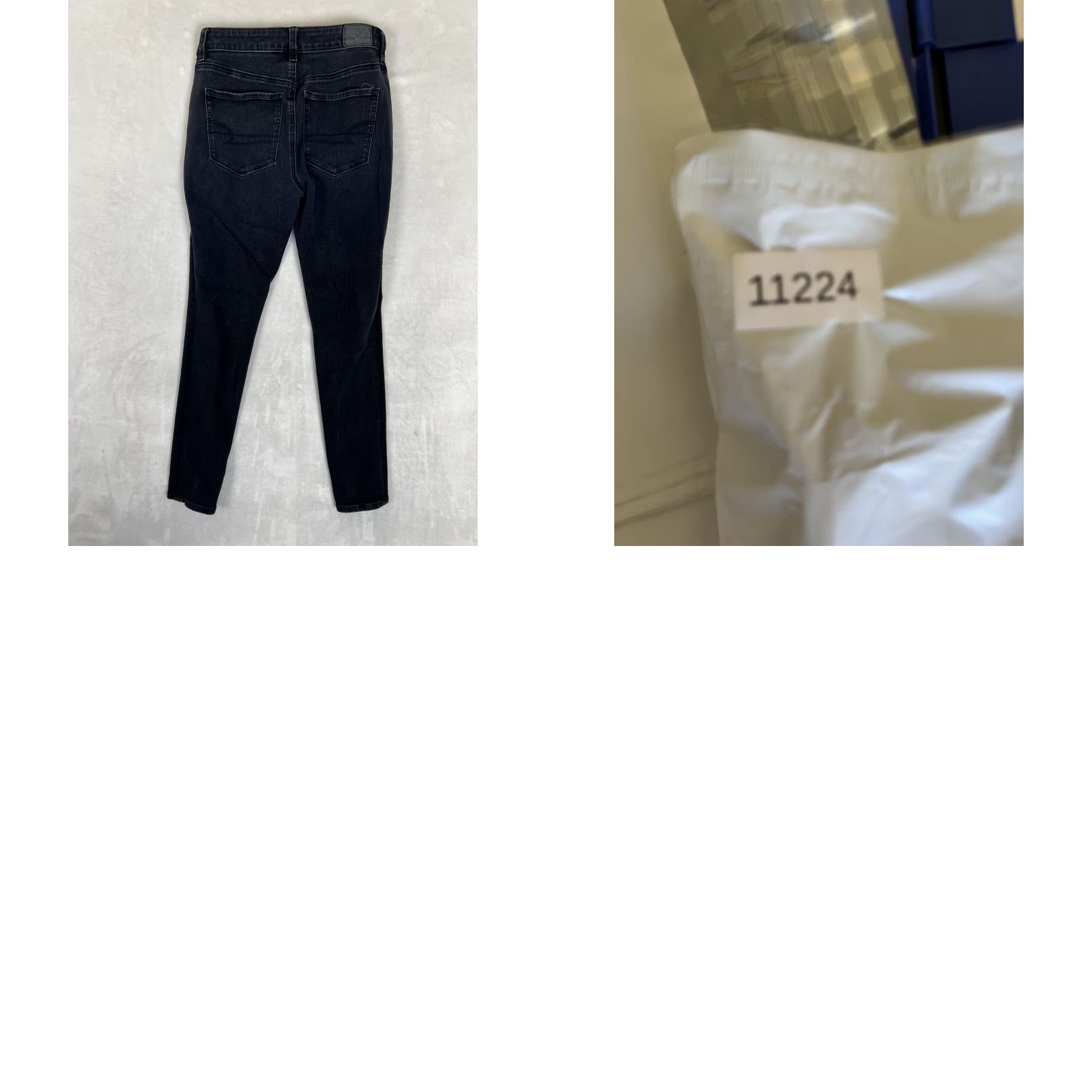 American Eagle Outfitters American Eagle Dream Jean Jegging Jeans Womens 6 Black Dark Wash Stretch Denim Size 28" / US 6 / IT 42 - 8 Thumbnail