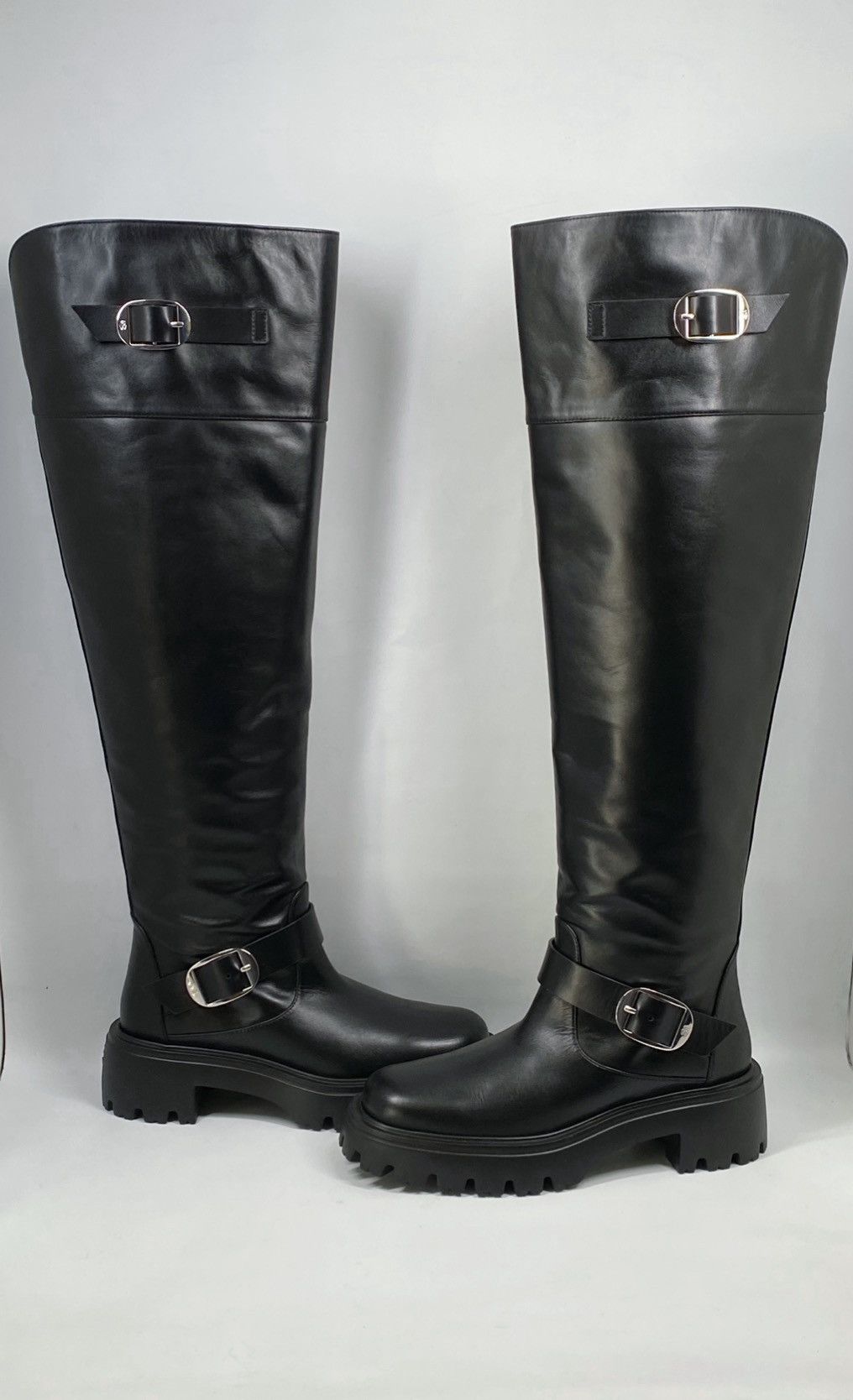 Stuart Weitzman Stuart Weitzman Buckle-Accented Leather Tall Boots size 7 Size US 7 / IT 37 - 4 Thumbnail