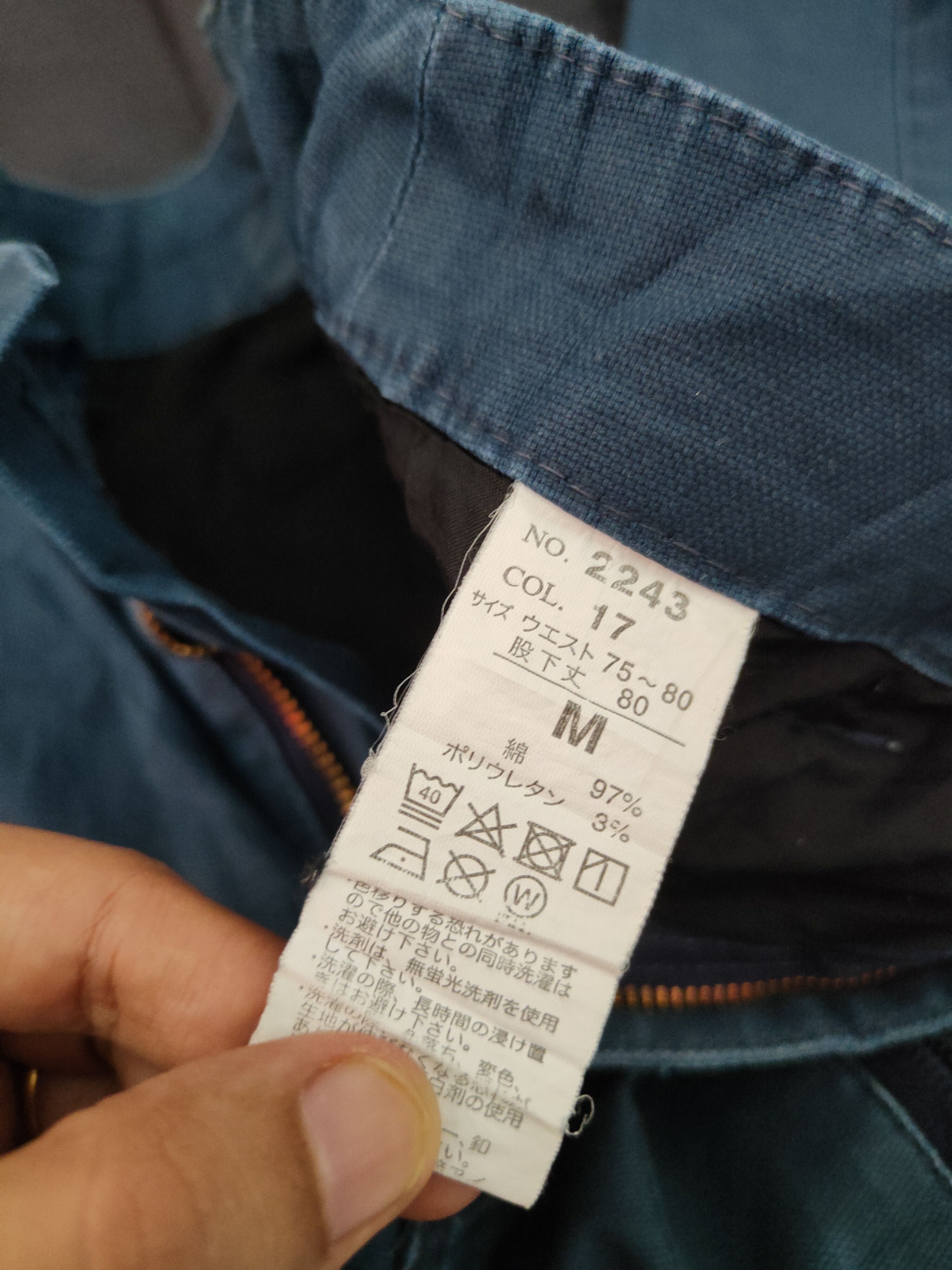 Japanese Brand Genba-Xebec Blue Multipocket Tactical Cargo Pants #S1317 Size US 30 / EU 46 - 13 Thumbnail