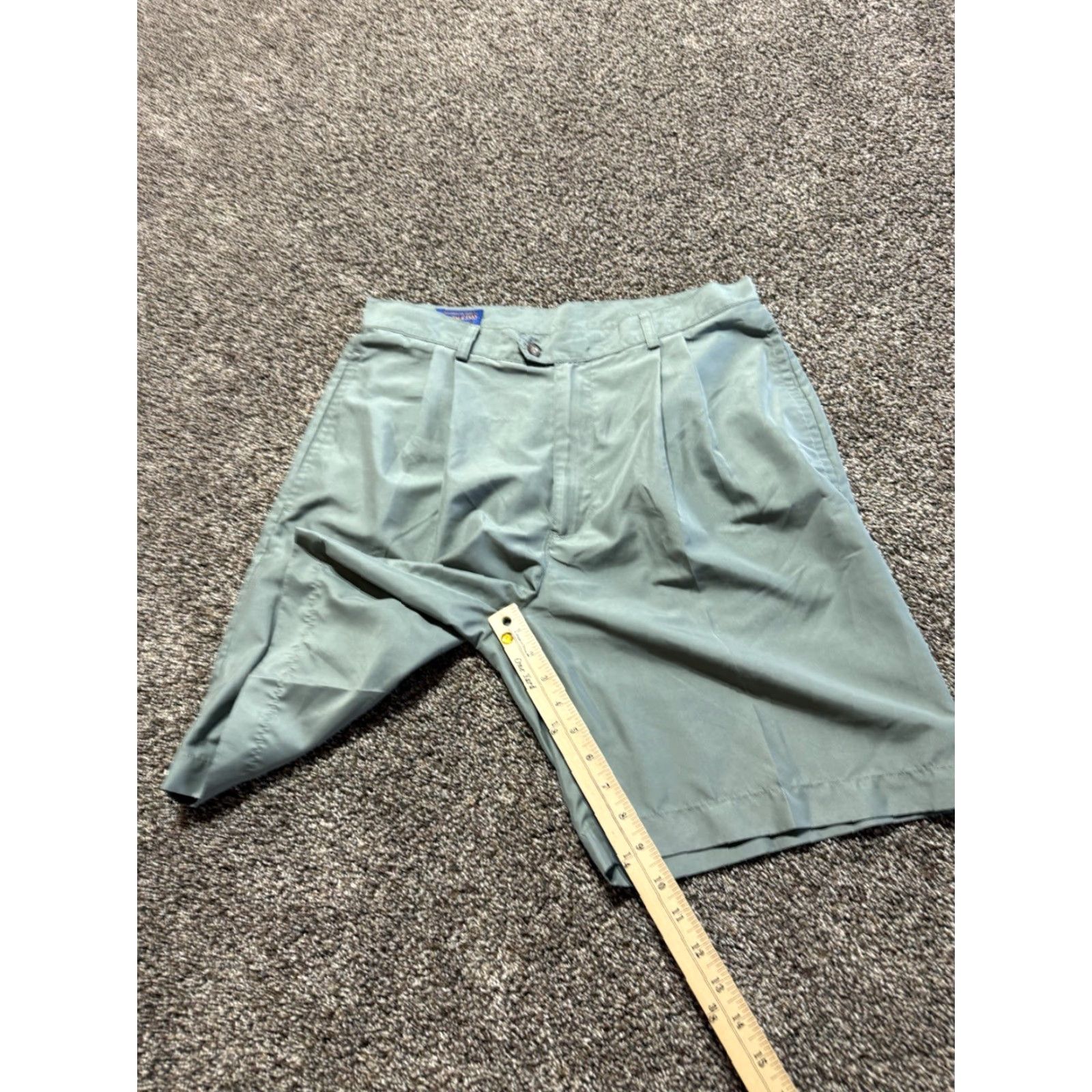 Pendleton Pendleton Mens Shorts Size 34 Pleated Green 9" Lightweight Polyester Chino FLaw Size US 34 / EU 50 - 7 Thumbnail