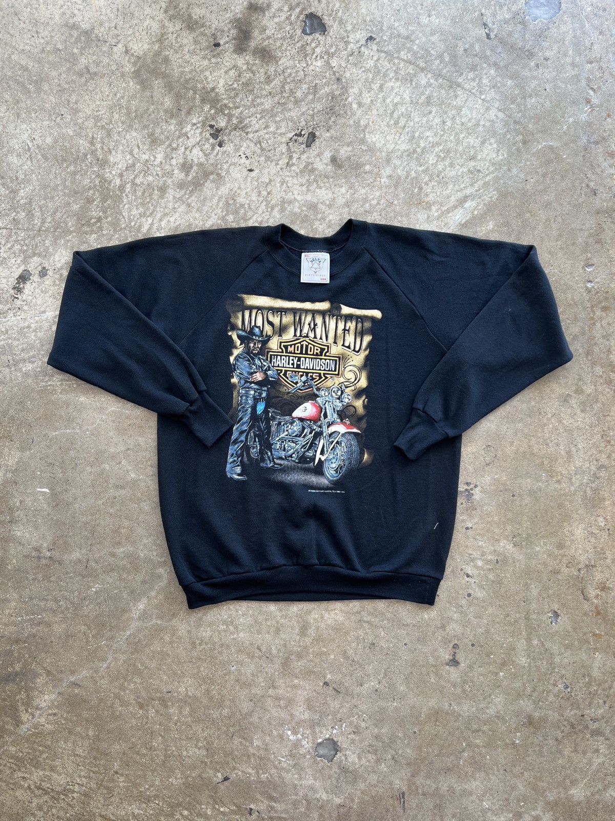 Harley Davidson Vintage 90s Harley Davidson 3D Emblem Most Wanted Sweater XL Size US XL / EU 56 / 4 - 2 Thumbnail