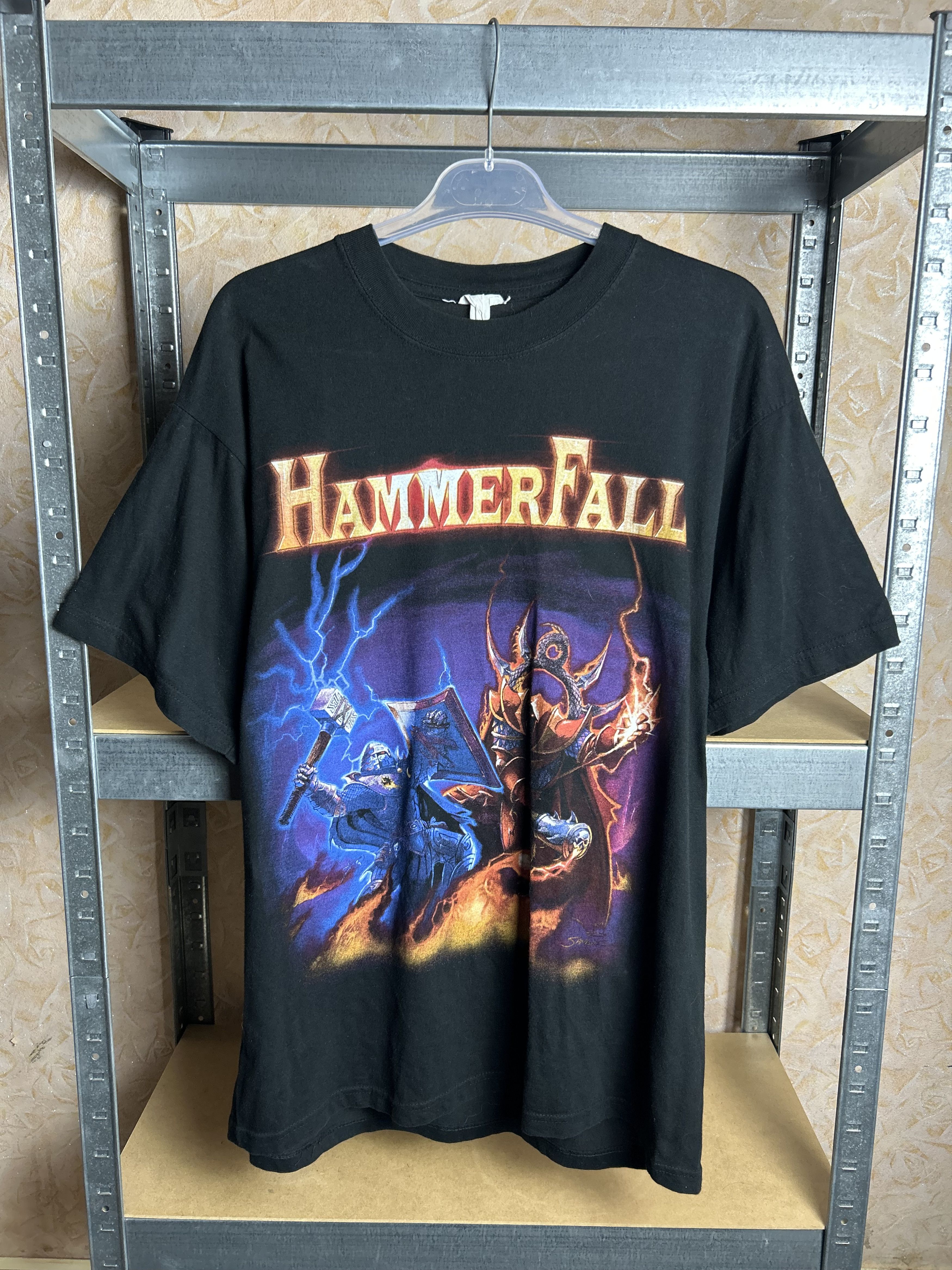 Band Tees Vintage 90s Hammerfall Rock Band T-shirt Size US L / EU 52-54 / 3 - 1 Thumbnail