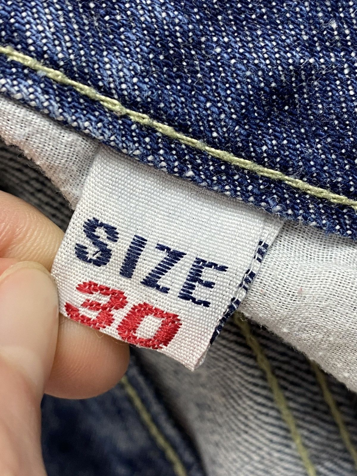 Vintage Y2K unisex patchwork bootcut lowrise denim jeans 30