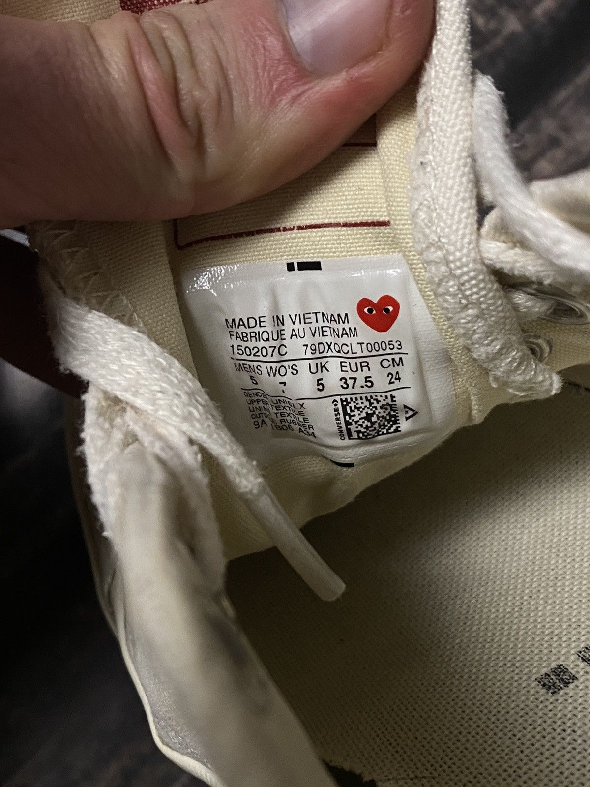 Comme des Garcons × Converse RARE❗️COME DES GARSONS x CONVERS LOW SNEAKERS Size US 7.5 / IT 37.5 - 10 Thumbnail