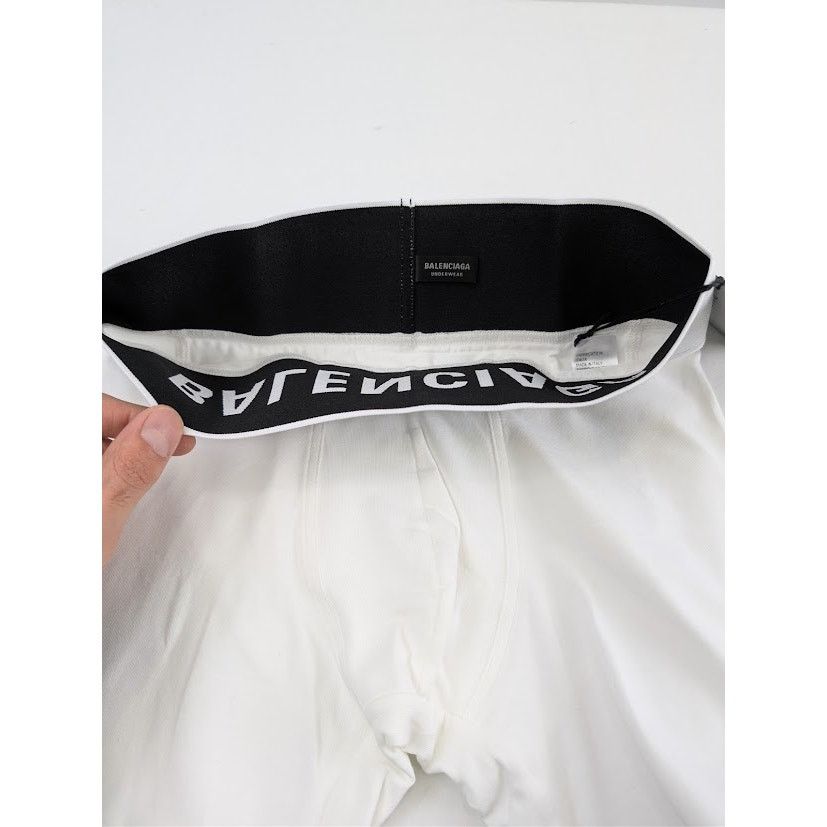 Balenciaga o1rshd1 Q:2 / Size: S / Midway Boxer Brief Shorts in White Size US 30 / EU 46 - 12 Thumbnail