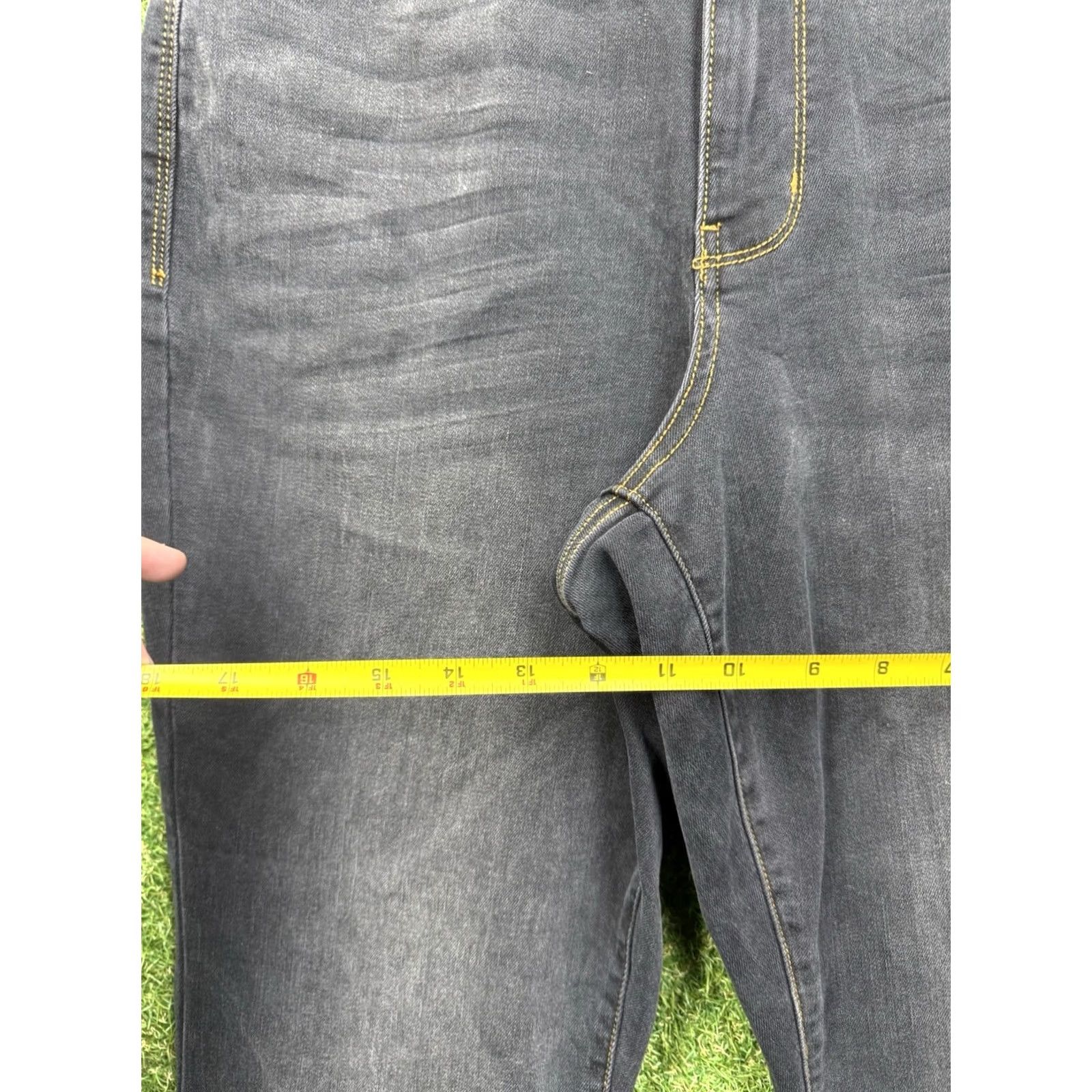 Denime Judy Blue Jeans Womens 14W Slim Bootcut Black Denim Stretch JB82535BK-PL Jeans Size 36" / US 14 / IT 50 - 3 Thumbnail