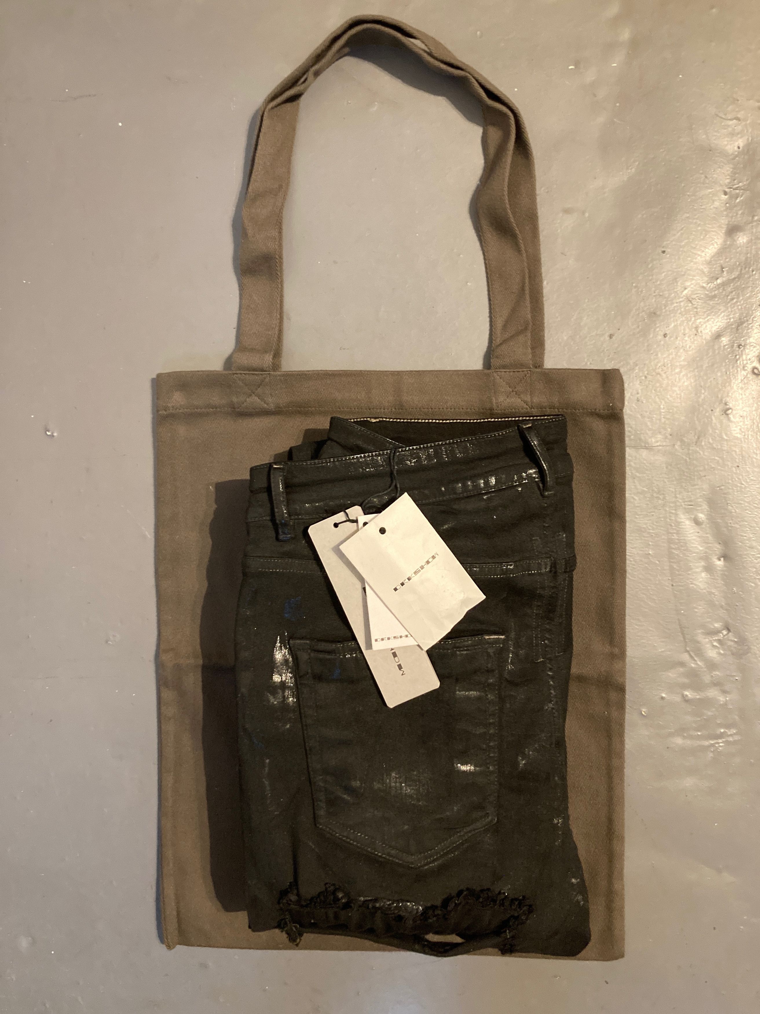 Rick Owens SLASHED TYRON CUT DENIM BLACK Size US 34 / EU 50 - 7 Thumbnail