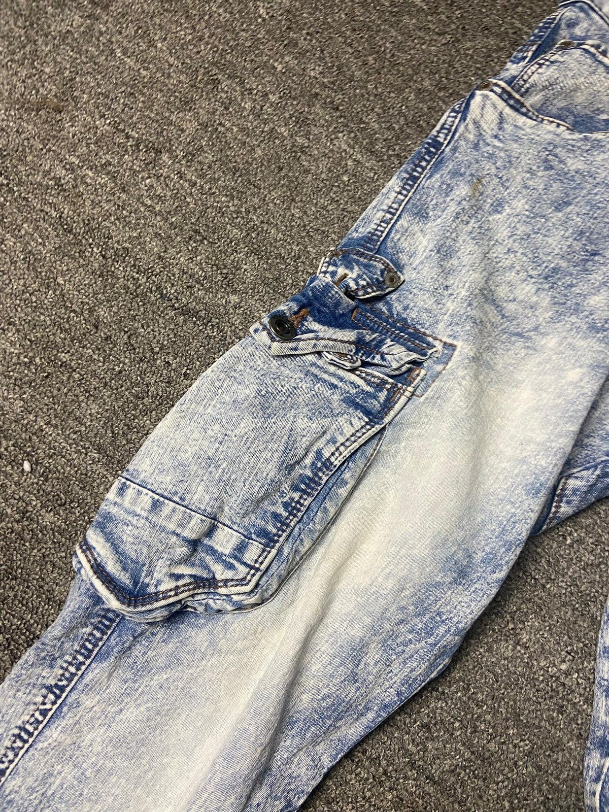 Japanese Brand Iz Frontier BDXSTRETCH + ICE FEEL DENIM CARGO JEANS (165) Size US 32 / EU 48 - 10 Thumbnail