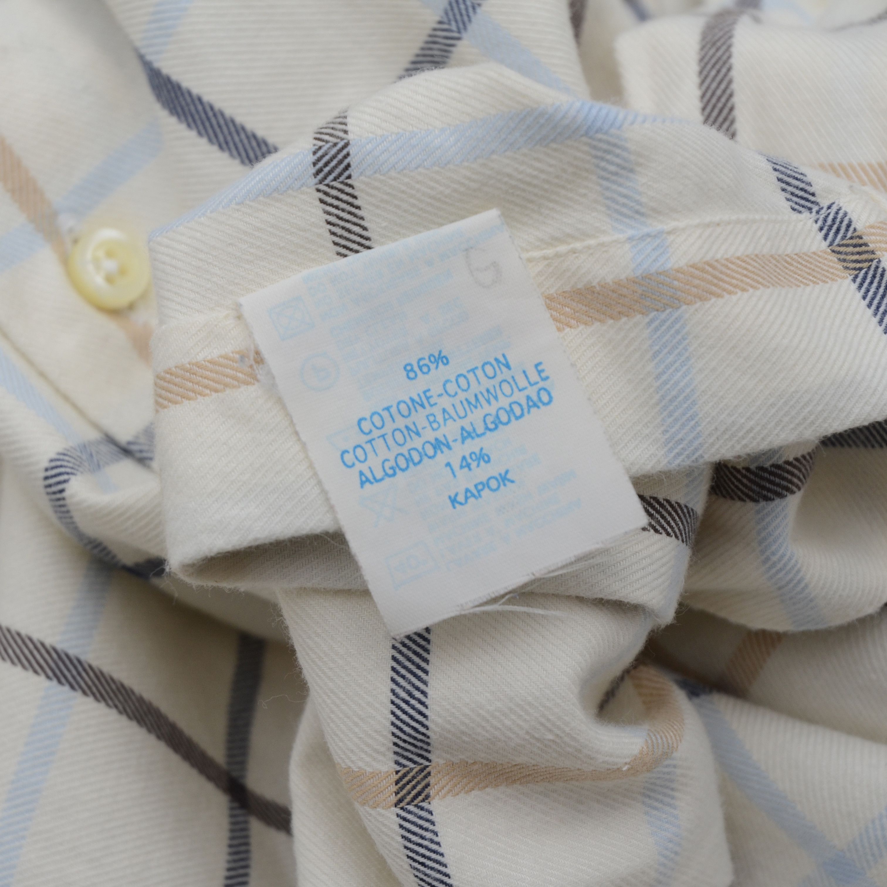 Tombolini Tombolini Men's Dress Shirt Button-Up Checkered Pattern Size US L / EU 52-54 / 3 - 10 Thumbnail