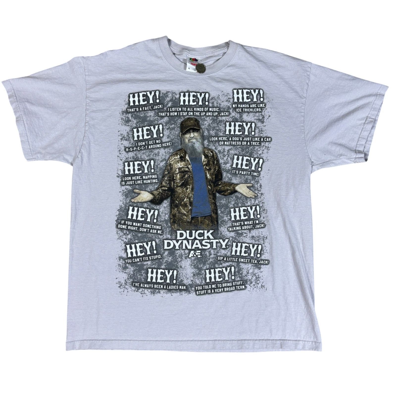 Fruit Of The Loom y2k style 2012 Duck Dynasty all over print tshirt XL promo Size US XL / EU 56 / 4 - 1 Thumbnail