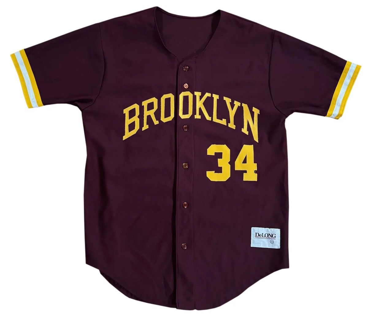 Delong Vintage DeLong Brooklyn College The Bridges Baseball Jersey Size US L / EU 52-54 / 3 - 1 Thumbnail