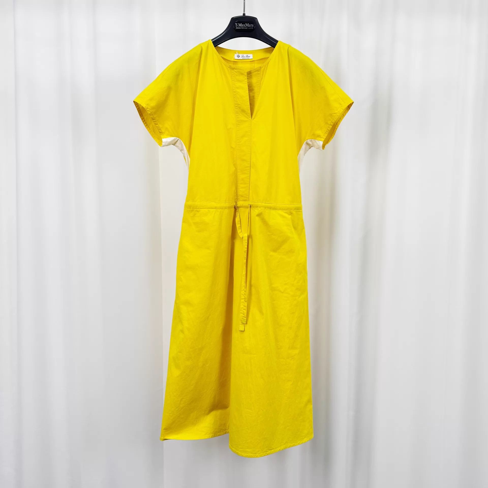 Loro Piana Loro Piana Yellow Drawstring Dress 38 99 New Size XS / US 0-2 / IT 36-38 - 1 Thumbnail