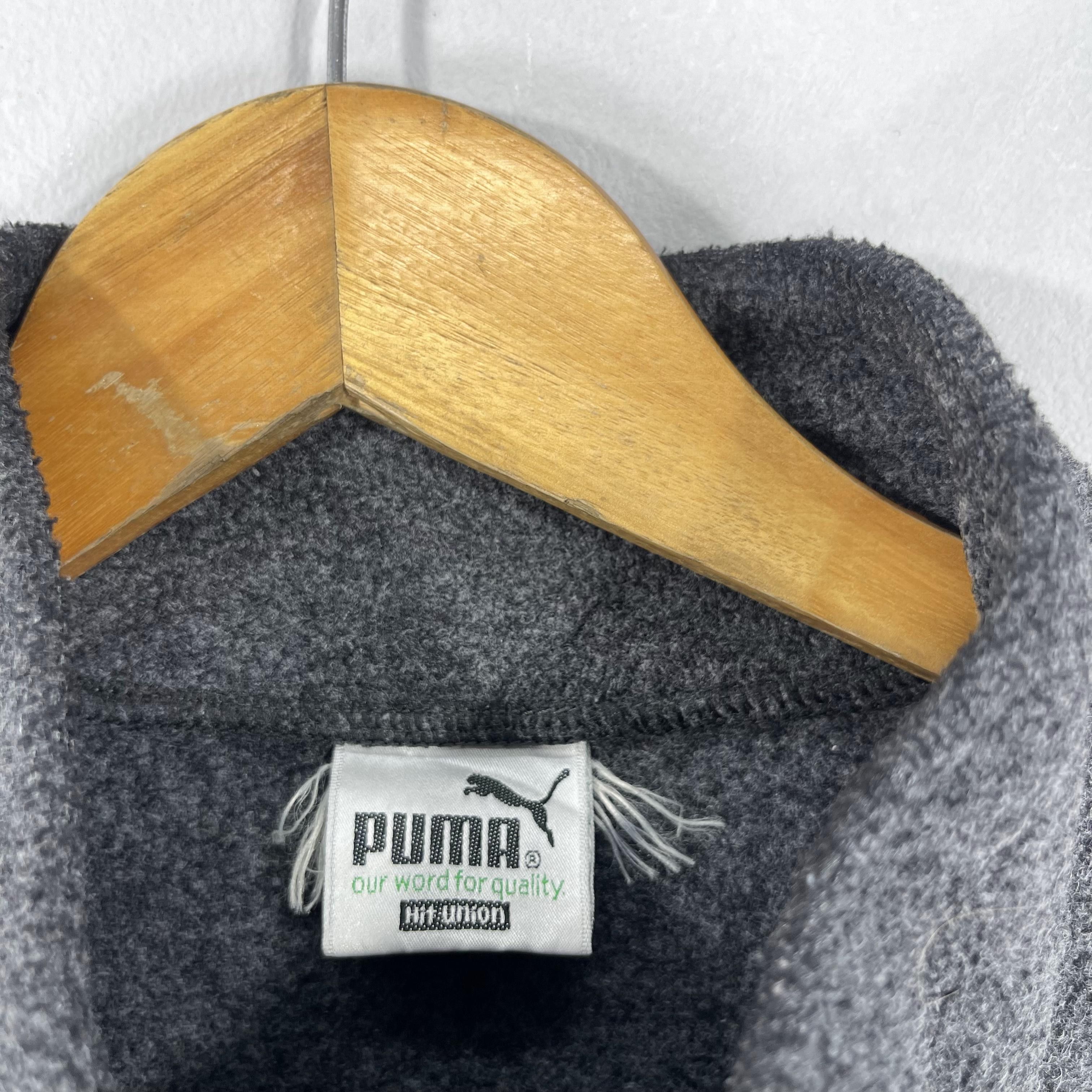 Puma Vintage 90's PUMA Spellout Embroidery Zipper Sweatshirt Size US L / EU 52-54 / 3 - 4 Thumbnail