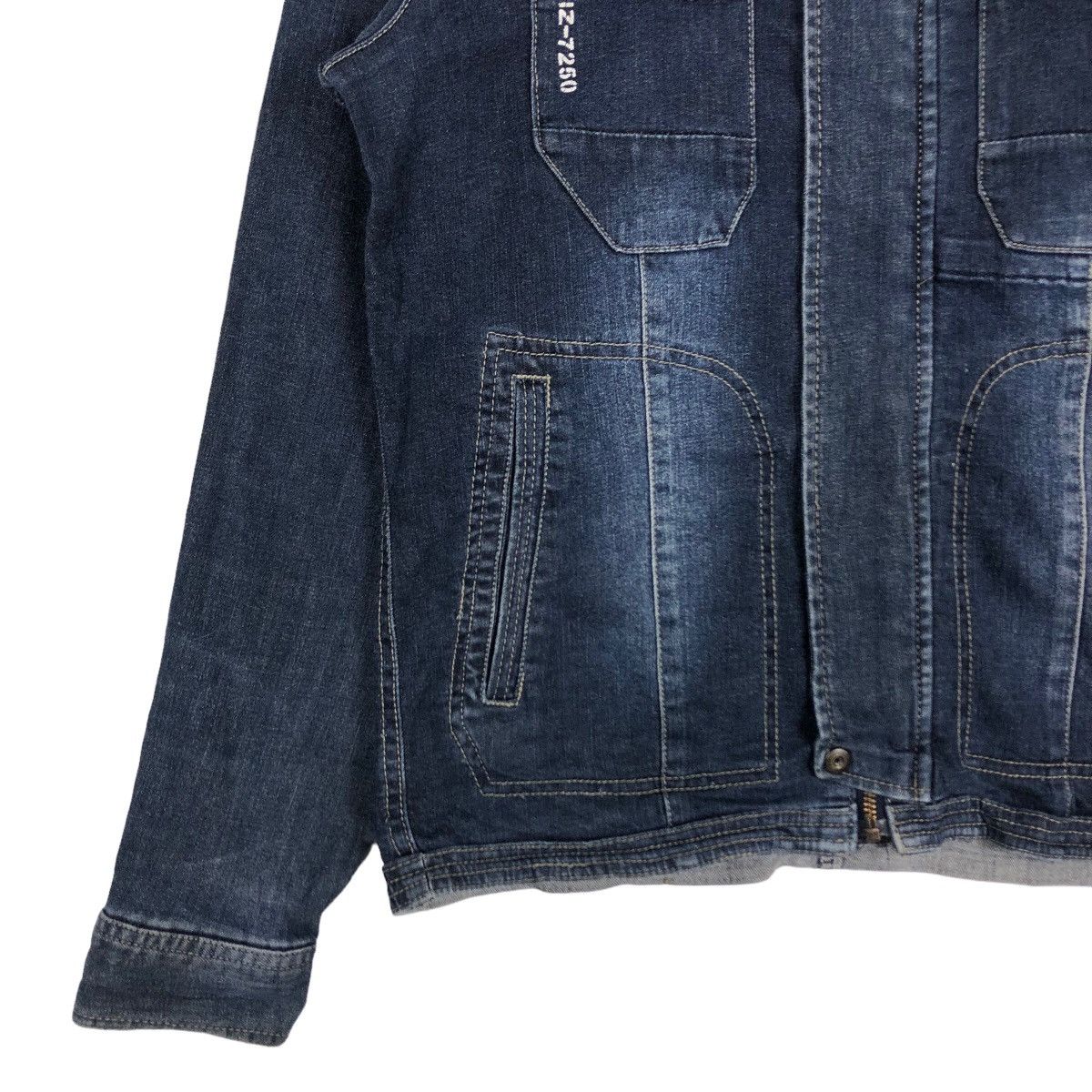 Japanese Brand 🔥Vintage Denim Biker Jacket I’z Frontier Japan Made Size US M / EU 48-50 / 2 - 6 Thumbnail