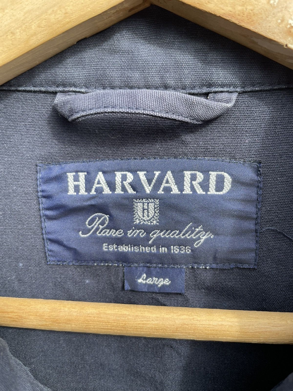 Vintage 🔥Accept Binding Offer🔥Navy Blue HARVARD With Red Logo Jacket Size US L / EU 52-54 / 3 - 5 Thumbnail