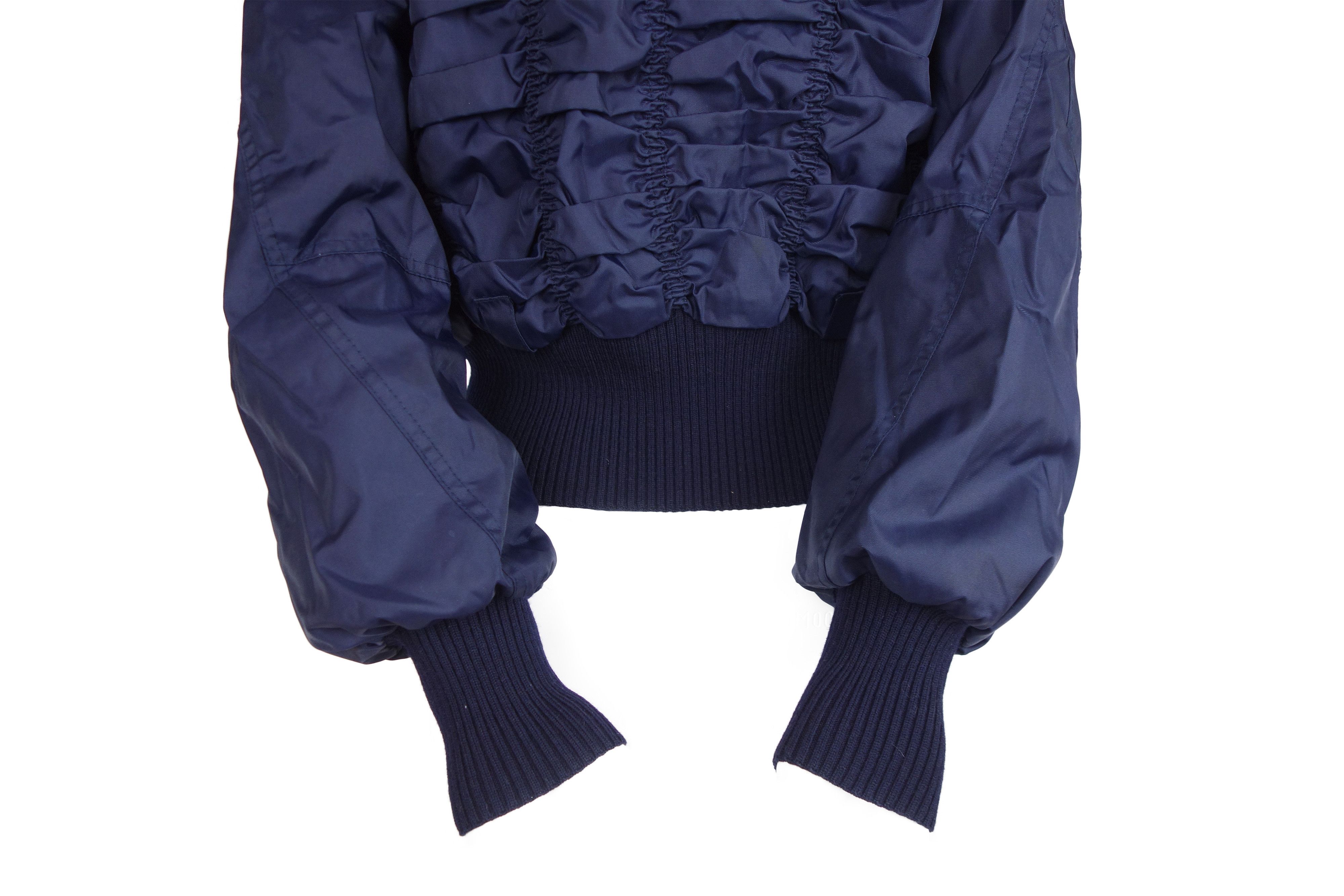 Dior Christian Dior Boutique Navy Blue Bomber Jacket 2004 Size S / US 4 / IT 40 - 7 Thumbnail