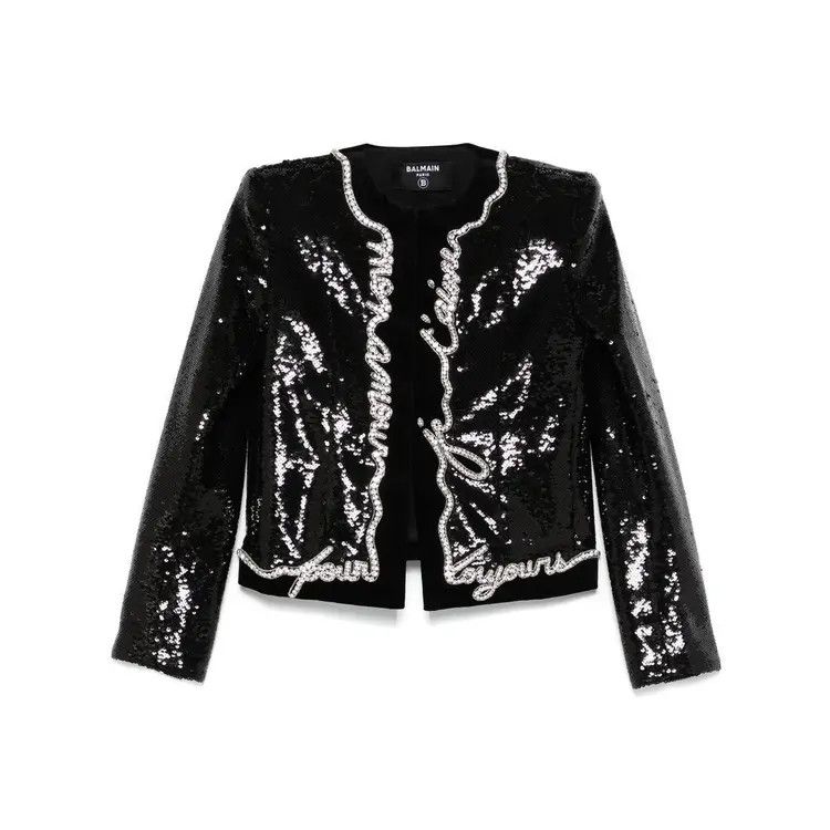 Balmain o1s1wg111225 Jacket in Black Size S / US 4 / IT 40 - 1 Thumbnail