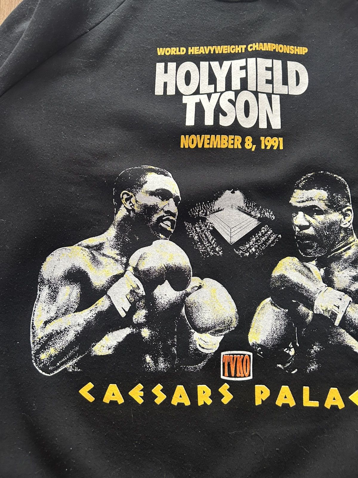 Rap Tees Vintage 1991 Mike Tyson vs Holyfield Crewneck Sweater Size US L / EU 52-54 / 3 - 2 Thumbnail