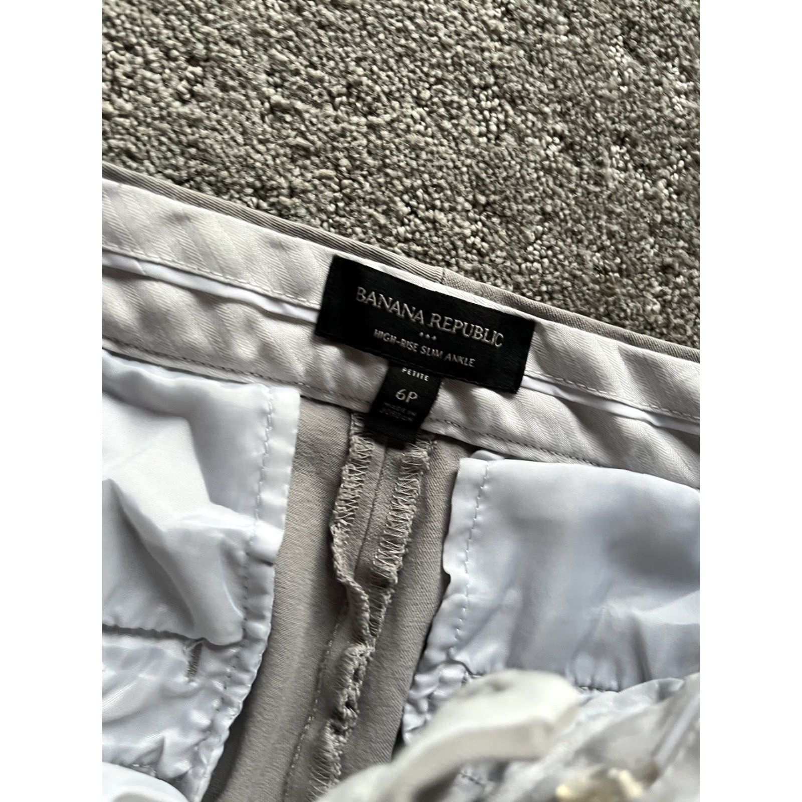 Banana Republic Banana Republic Pants Women's Gray High Rise Slim stretch Size 6P Womens Size 28" / US 6 / IT 42 - 5 Thumbnail