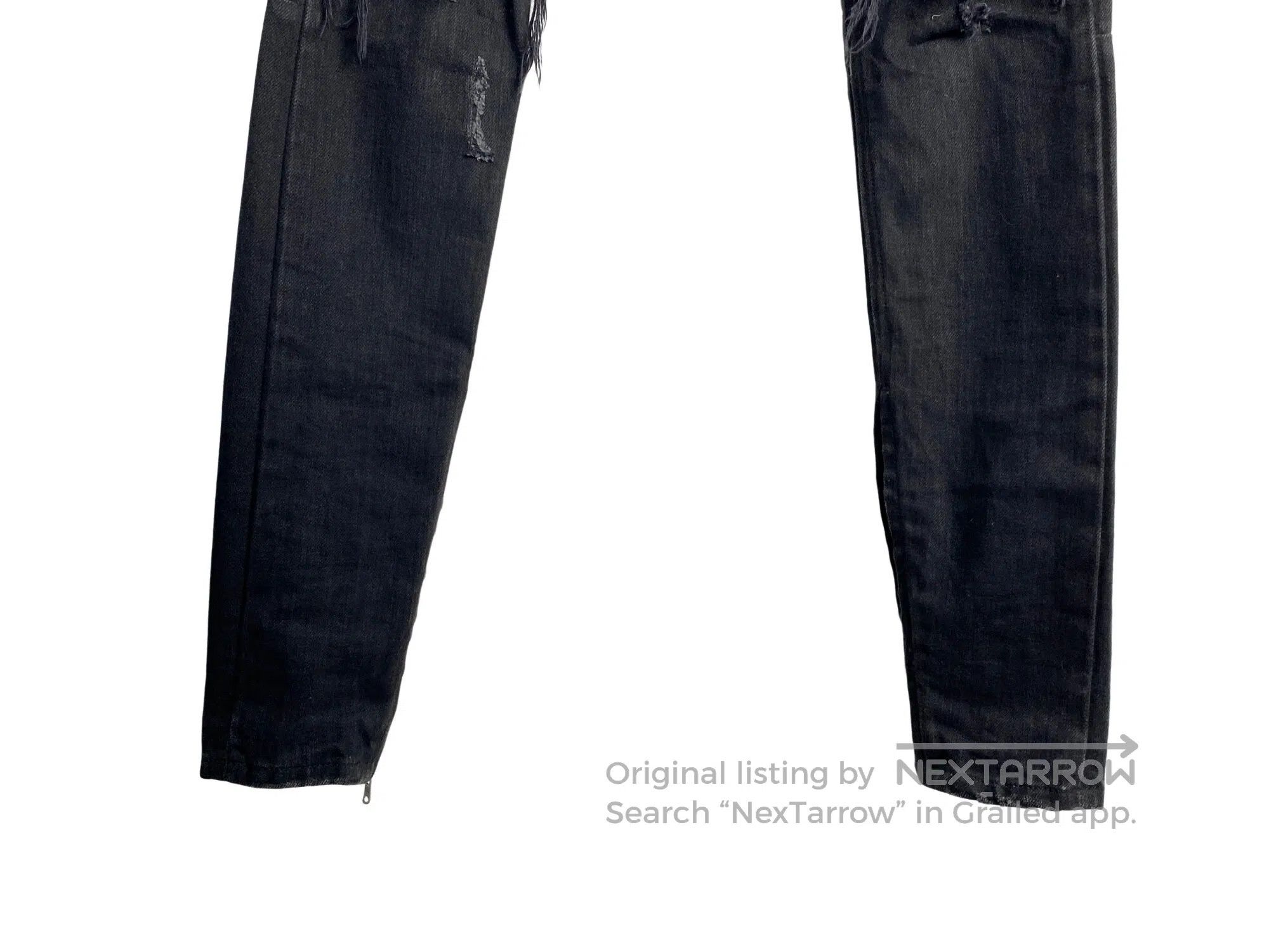 Fear of God FEAR OF GOD Destroyed Black Denim Pants Size US 29 - 4 Thumbnail
