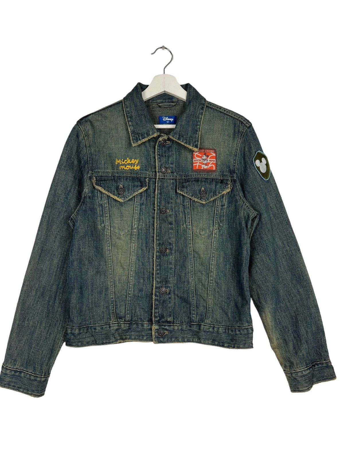 Disney 🔥 VINTAGE DISNEY MICKEY MOUSE DENIM TRUCKER JACKET Size US M / EU 48-50 / 2 - 2 Thumbnail