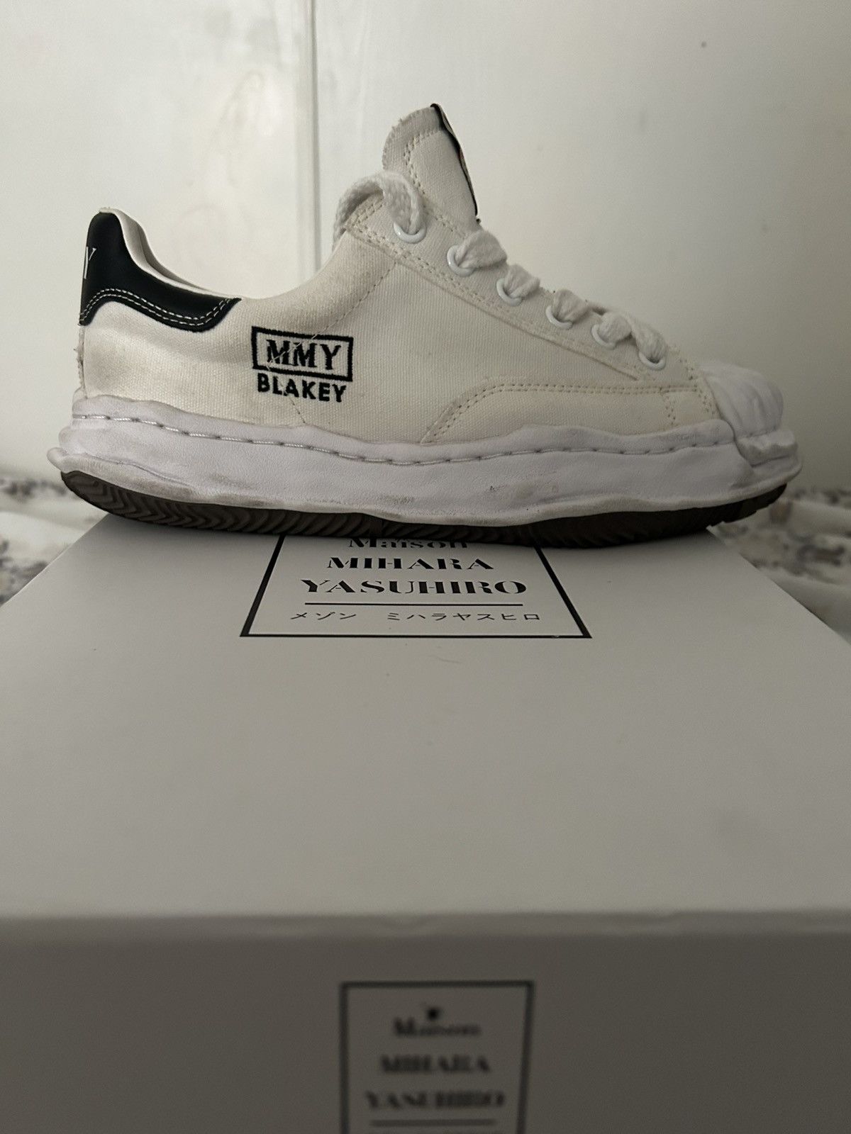 Maison MIHARA YASUHIRO Maison Mihara Yasuhiro OG Sole Canvas Low – White Size US 10 / EU 43 - 3 Thumbnail