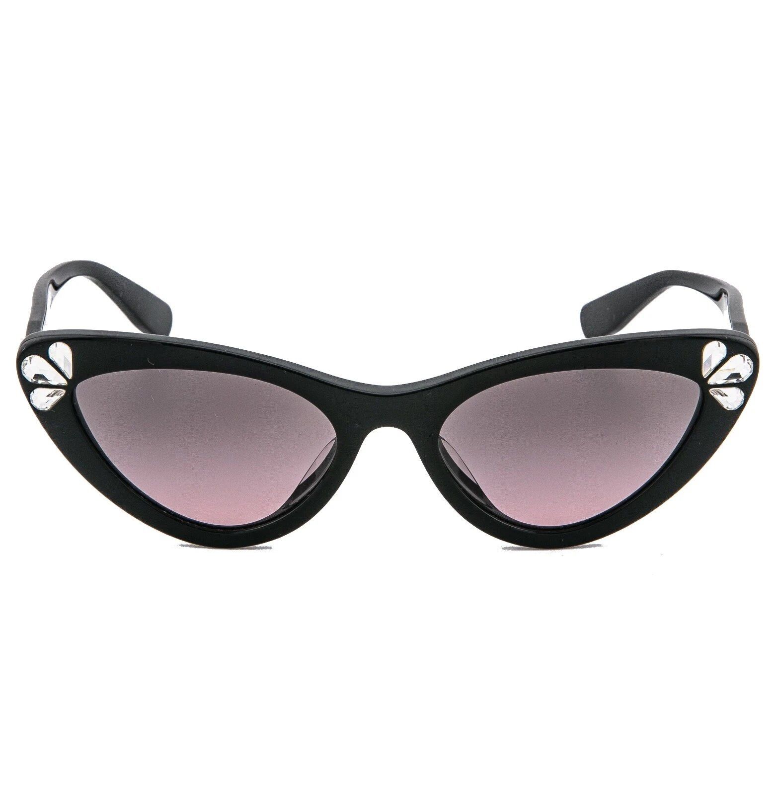 Miu Miu MIU MIU MU01VS Crystal Jewel 01V Black Luxury Fashion Size ONE SIZE - 5 Thumbnail