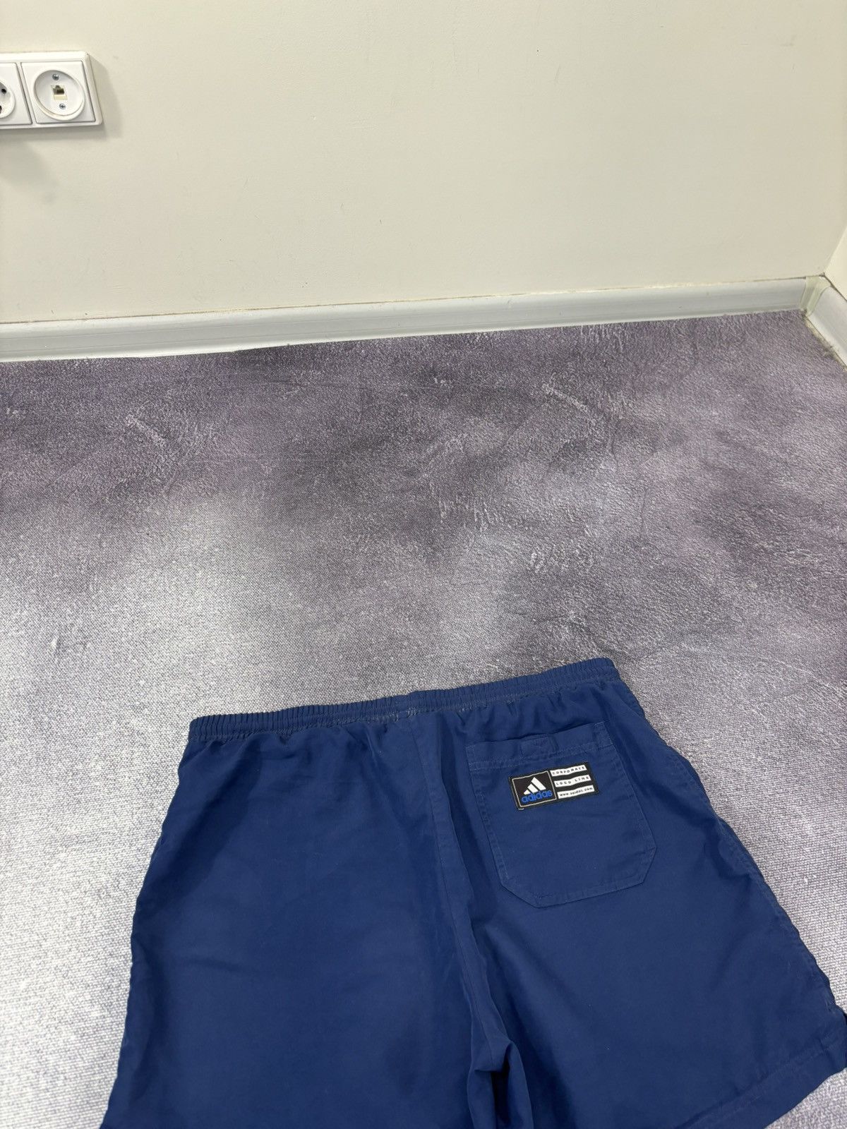Adidas Vintage 90s Adidas Retro Hype Navy Blue Shorts Size US 36 / EU 52 - 15 Thumbnail