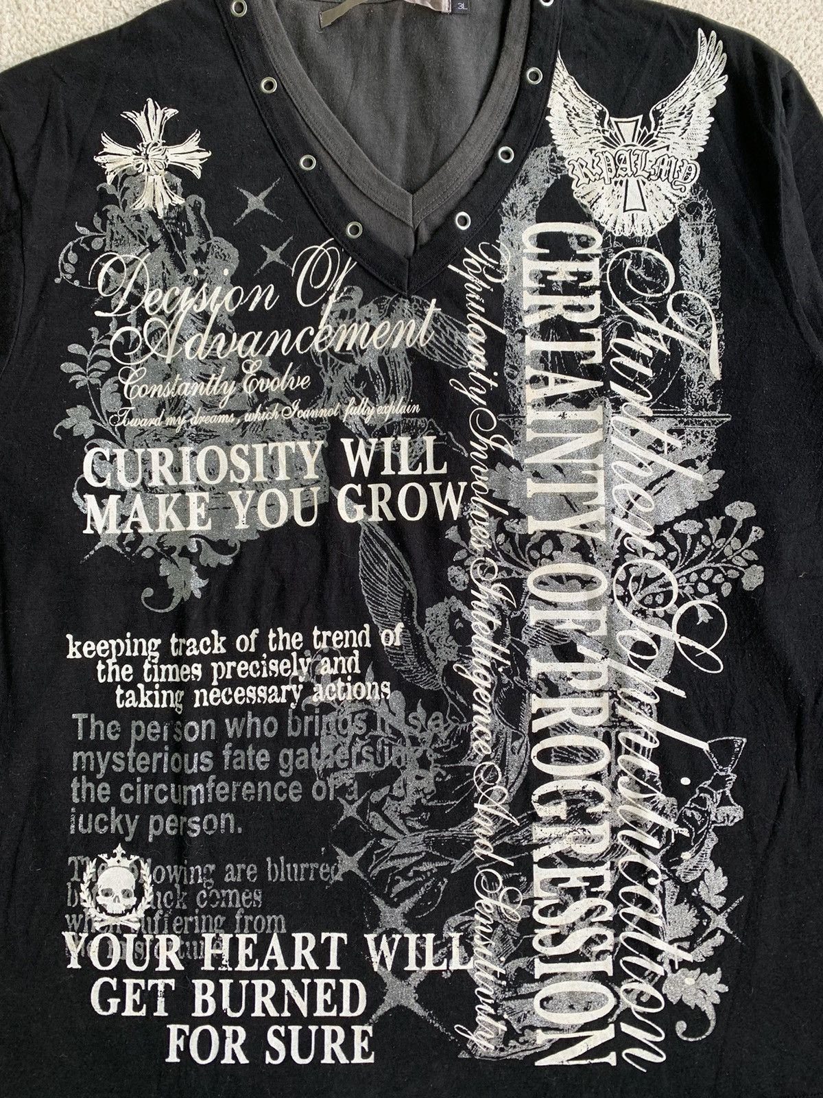 Beauty Beast × If Six Was Nine × Japanese Brand Double Layer Poem Black Lebel Long Sleeve punk style Size US XL / EU 56 / 4 - 3 Thumbnail