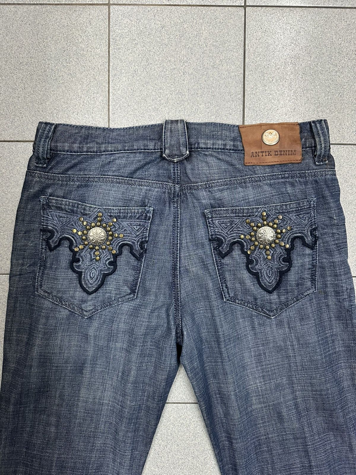 Japanese Brand × Vintage VTG ANTIQUE Denim Pants Size US 36 / EU 52 - 2 Thumbnail